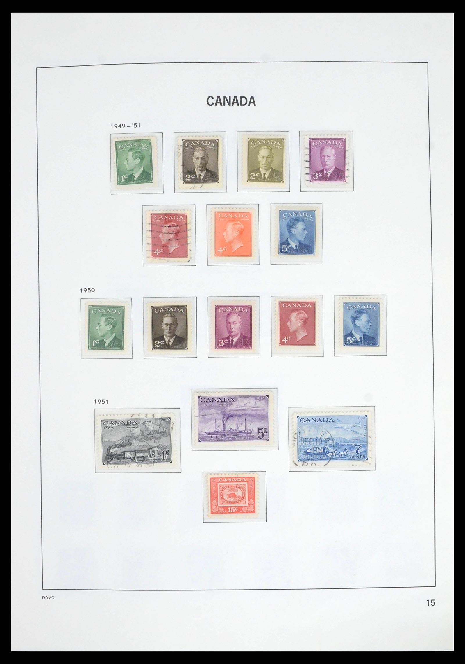 39582 0018 - Postzegelverzameling 39582 Canada 1851-2005.