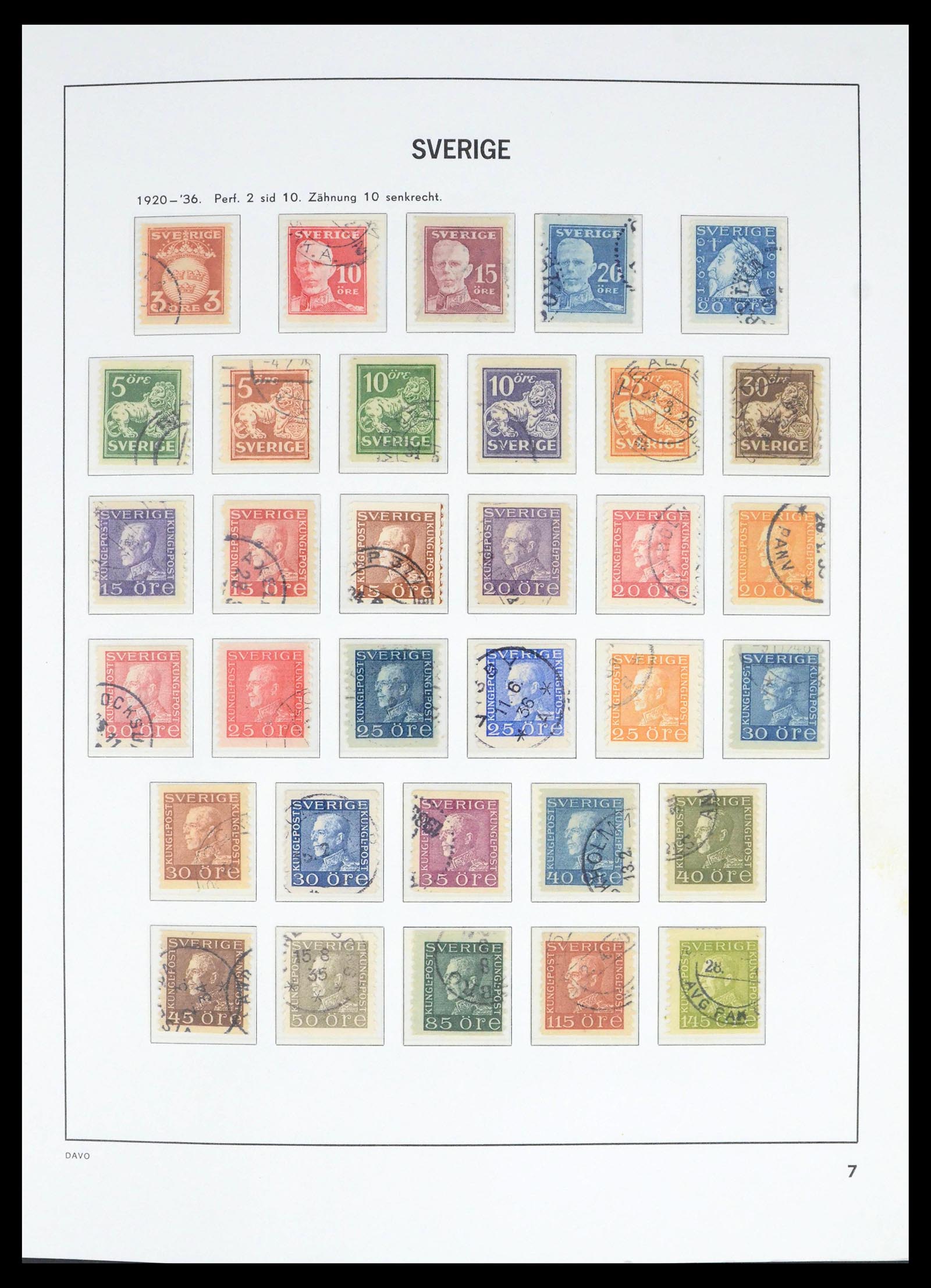 39585 0009 - Postzegelverzameling 39585 Zweden 1855-1993.