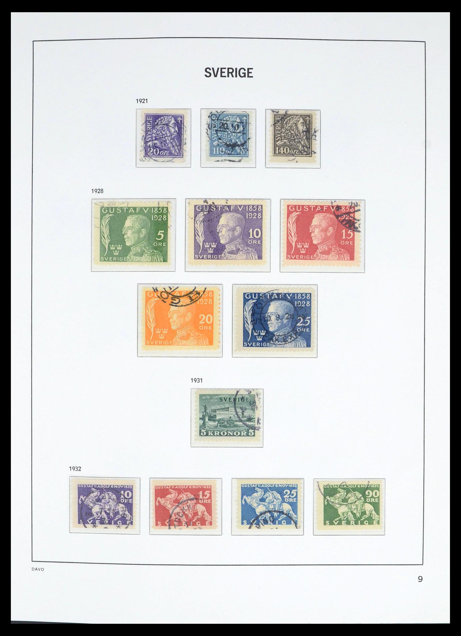 39585 0012 - Postzegelverzameling 39585 Zweden 1855-1993.