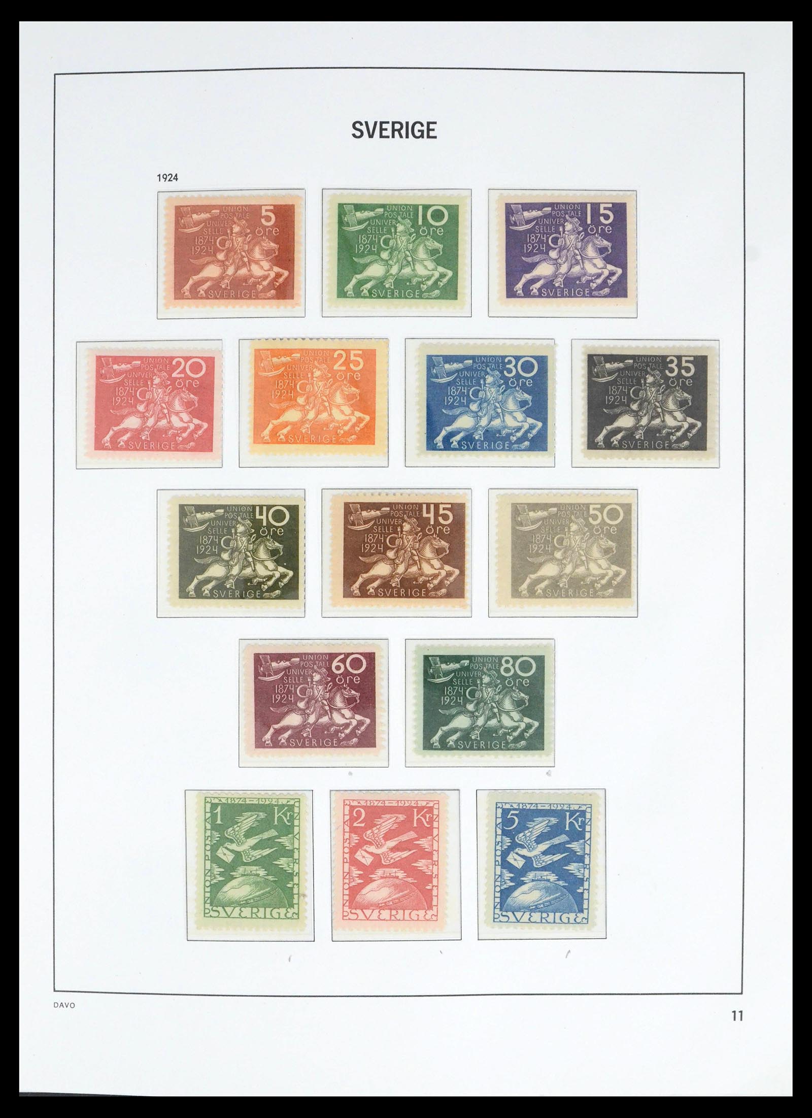 39585 0014 - Postzegelverzameling 39585 Zweden 1855-1993.