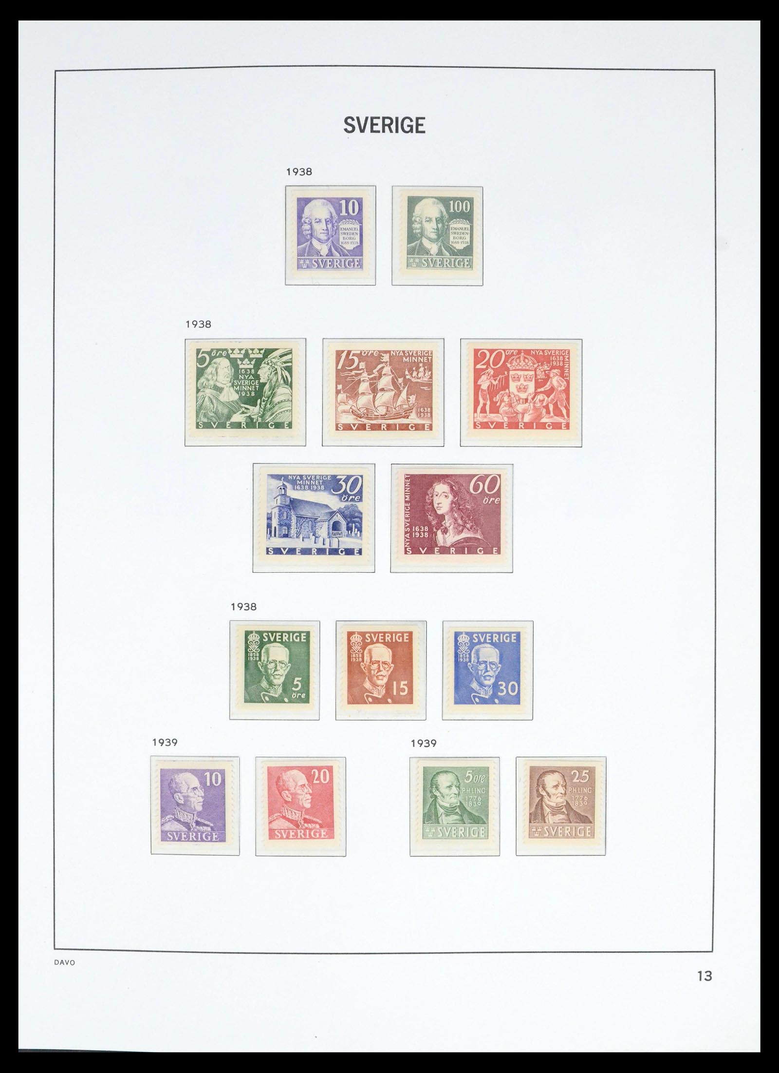 39585 0017 - Postzegelverzameling 39585 Zweden 1855-1993.