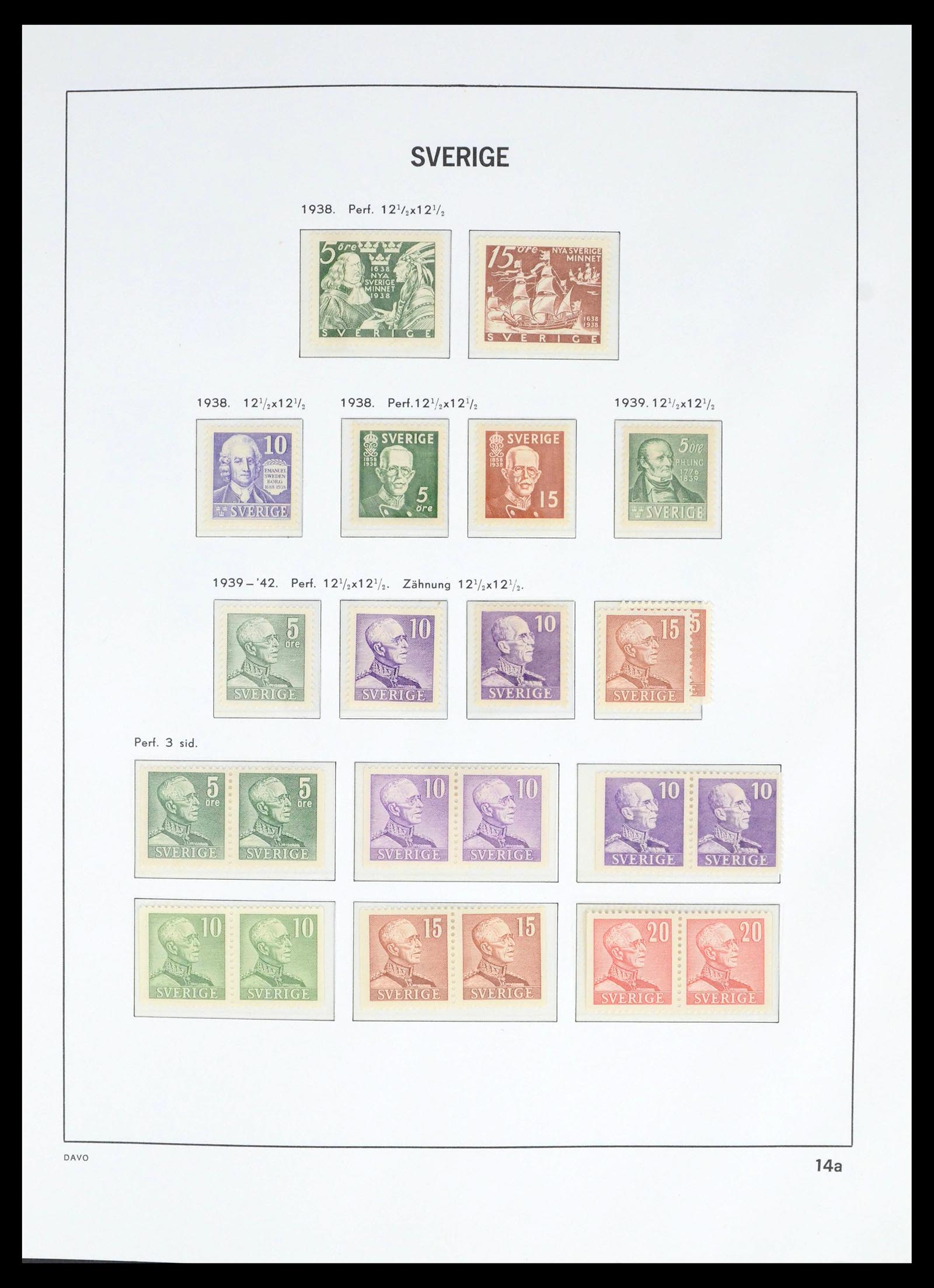 39585 0019 - Postzegelverzameling 39585 Zweden 1855-1993.