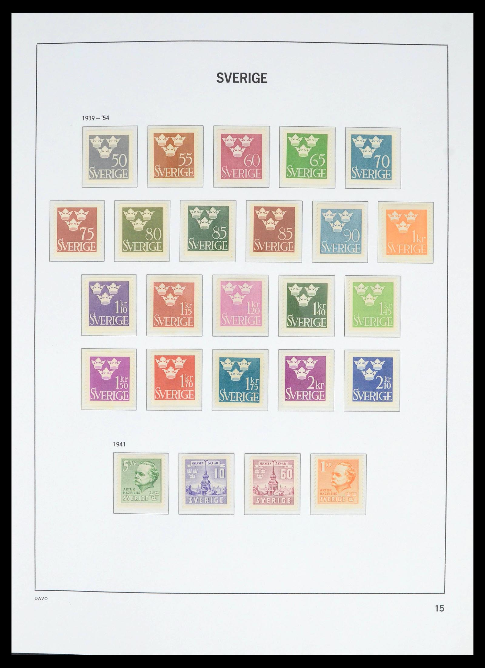 39585 0020 - Postzegelverzameling 39585 Zweden 1855-1993.