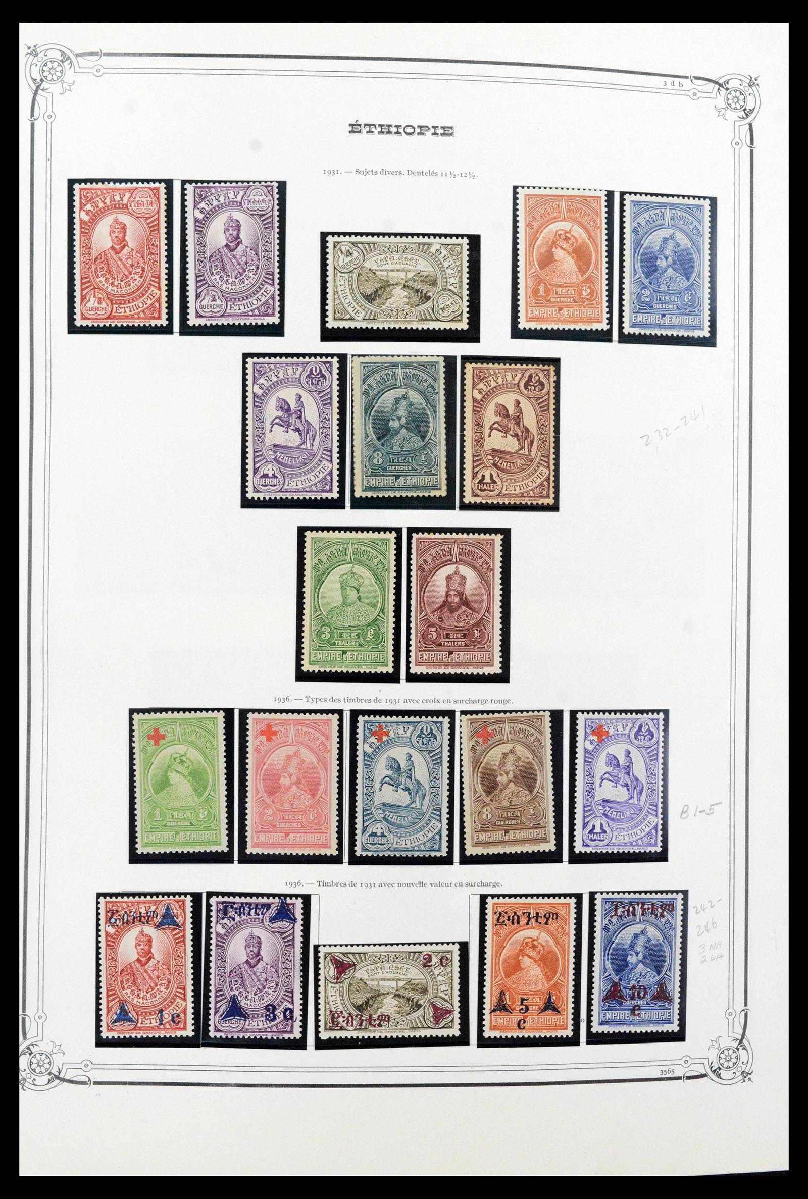 39587 0010 - Postzegelverzameling 39587 Ethiopië 1894-1985.