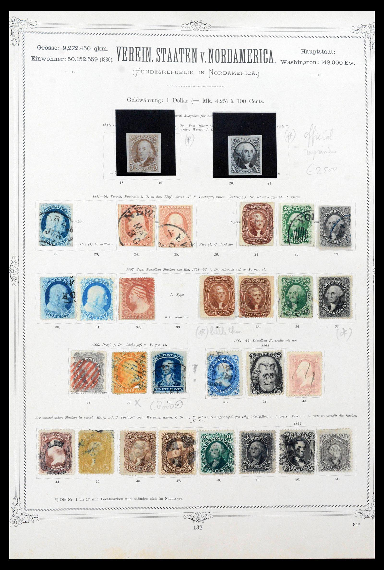 39590 0003 - Stamp collection 39590 USA 1847-1950.