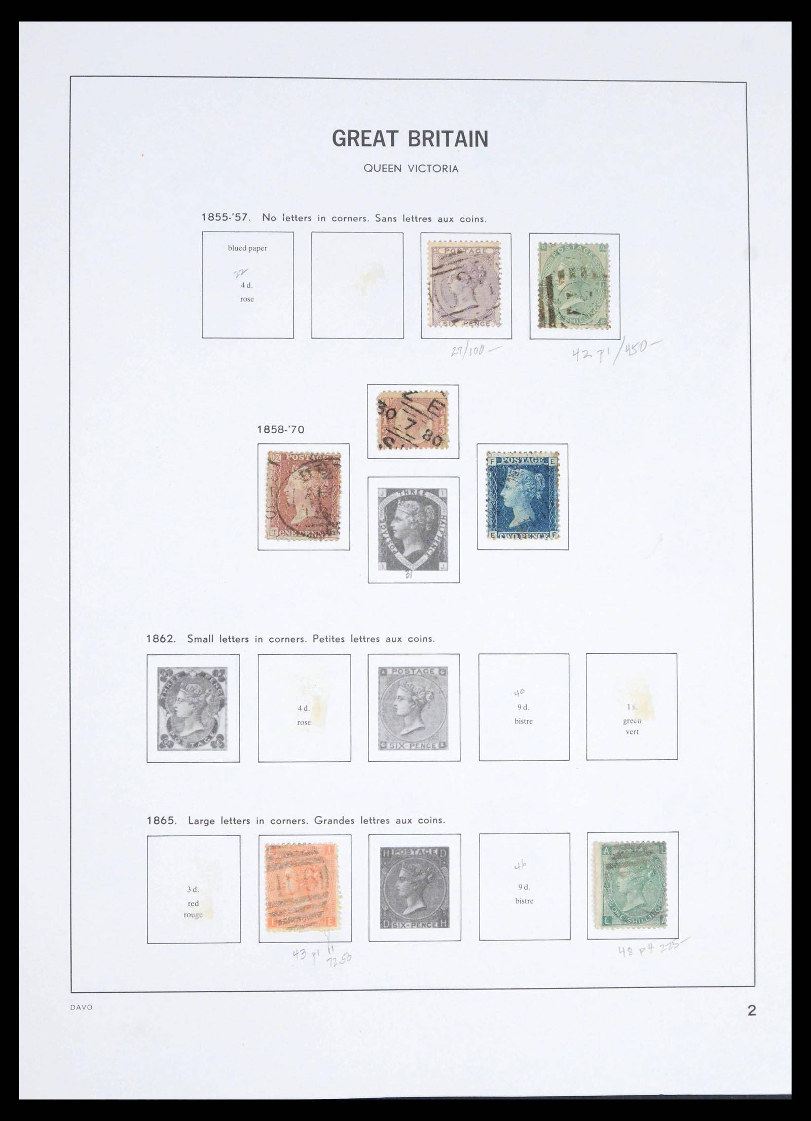 39591 0003 - Postzegelverzameling 39591 Engeland 1840-1994.