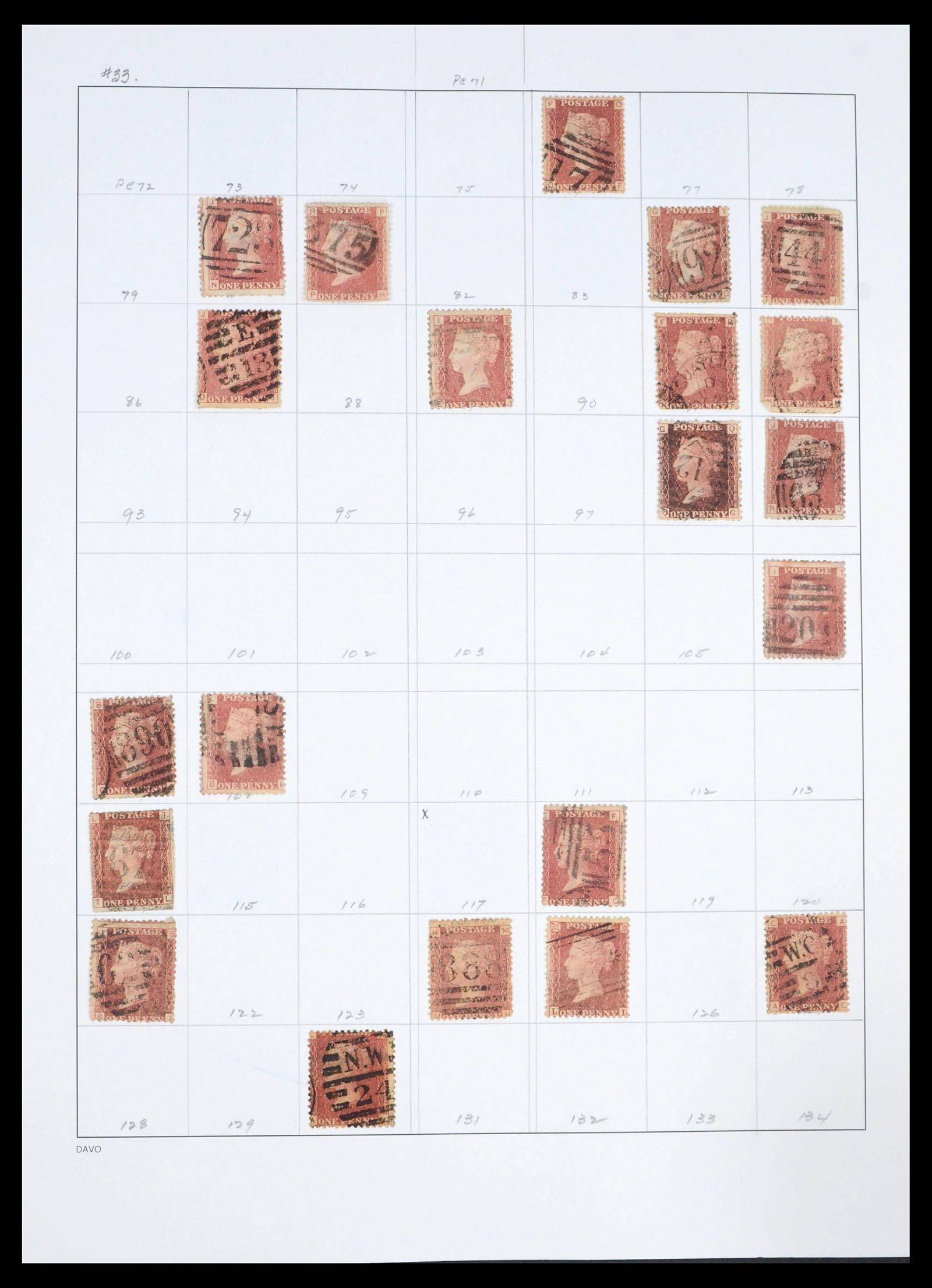 39591 0004 - Postzegelverzameling 39591 Engeland 1840-1994.