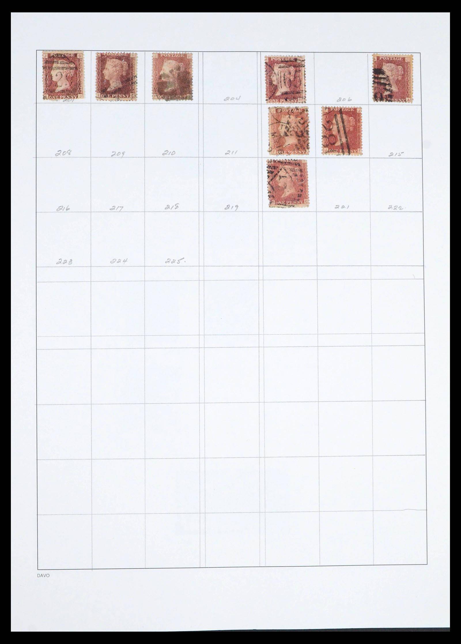 39591 0006 - Postzegelverzameling 39591 Engeland 1840-1994.