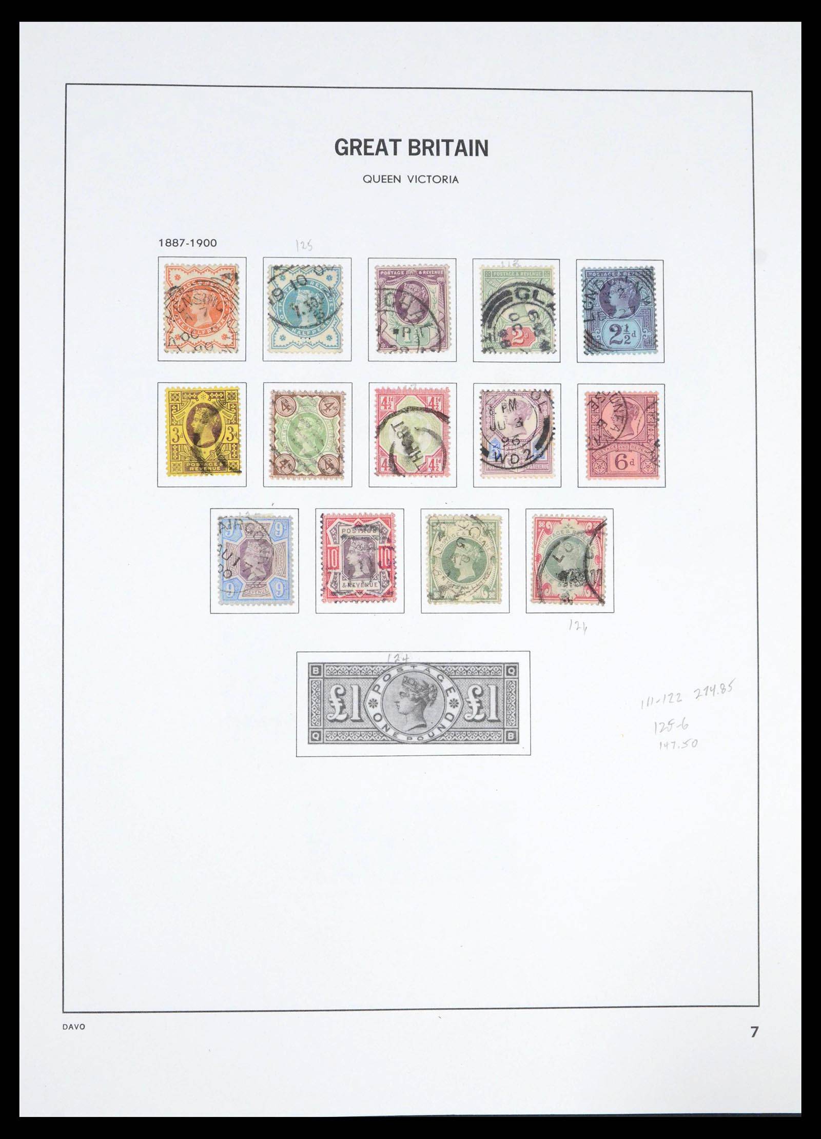 39591 0011 - Postzegelverzameling 39591 Engeland 1840-1994.