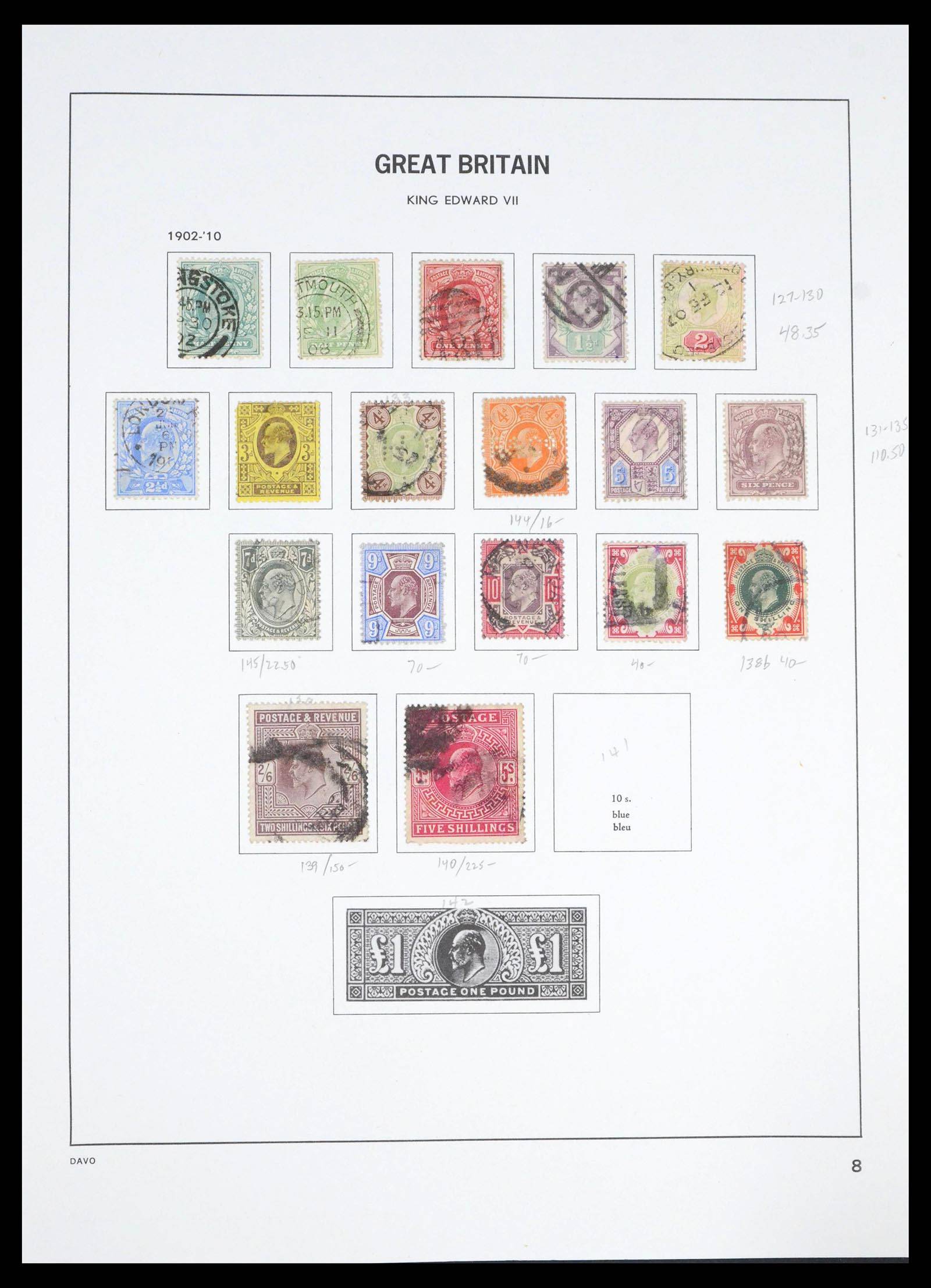 39591 0012 - Postzegelverzameling 39591 Engeland 1840-1994.