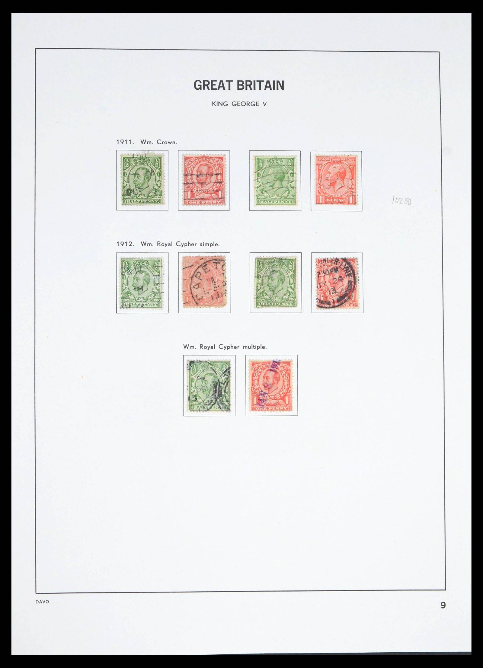 39591 0013 - Postzegelverzameling 39591 Engeland 1840-1994.