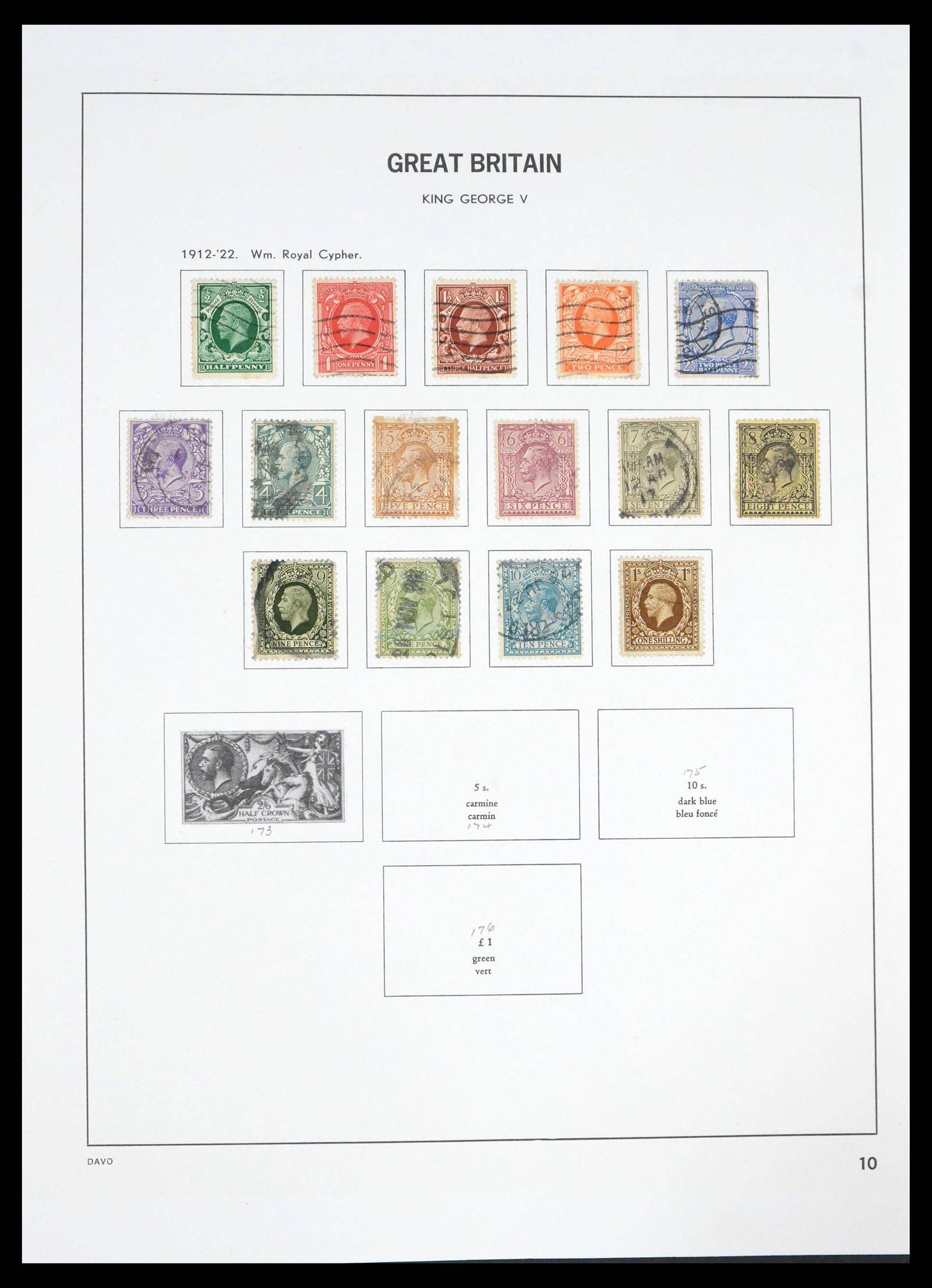 39591 0014 - Postzegelverzameling 39591 Engeland 1840-1994.