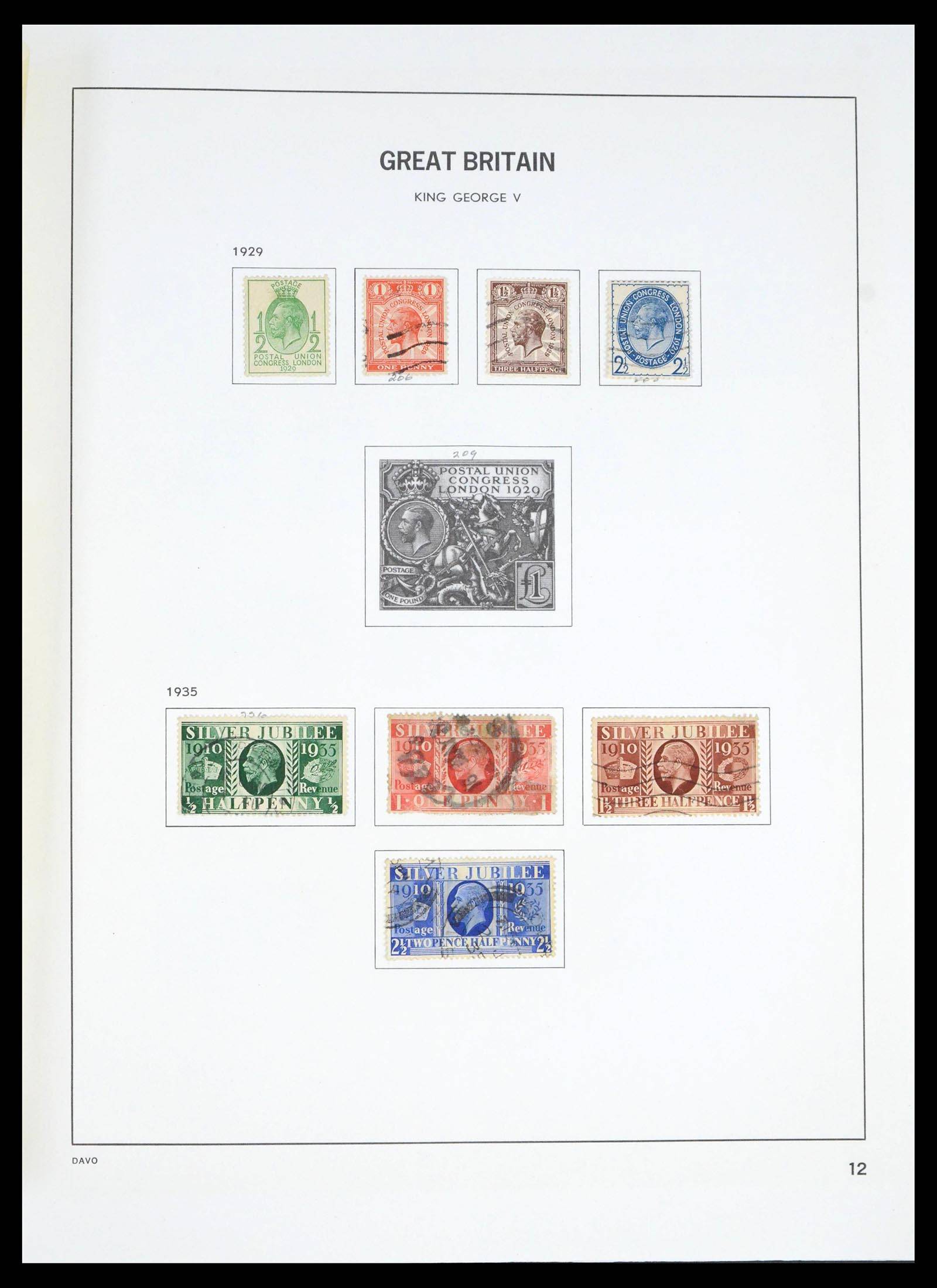 39591 0016 - Postzegelverzameling 39591 Engeland 1840-1994.