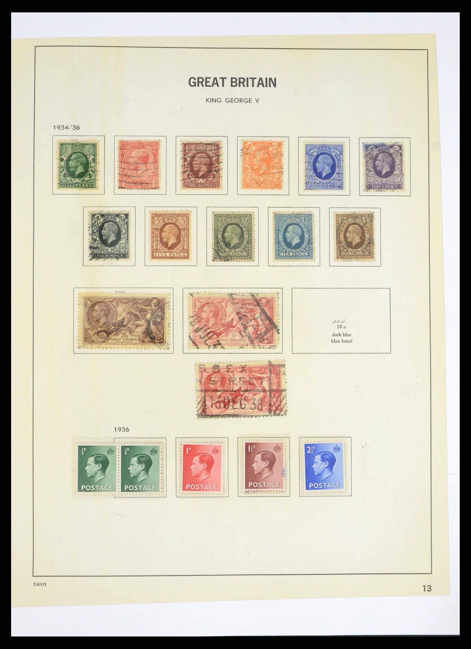 39591 0017 - Postzegelverzameling 39591 Engeland 1840-1994.