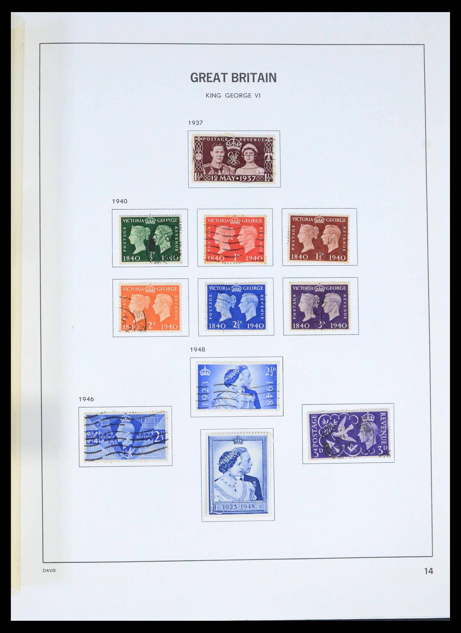 39591 0020 - Postzegelverzameling 39591 Engeland 1840-1994.