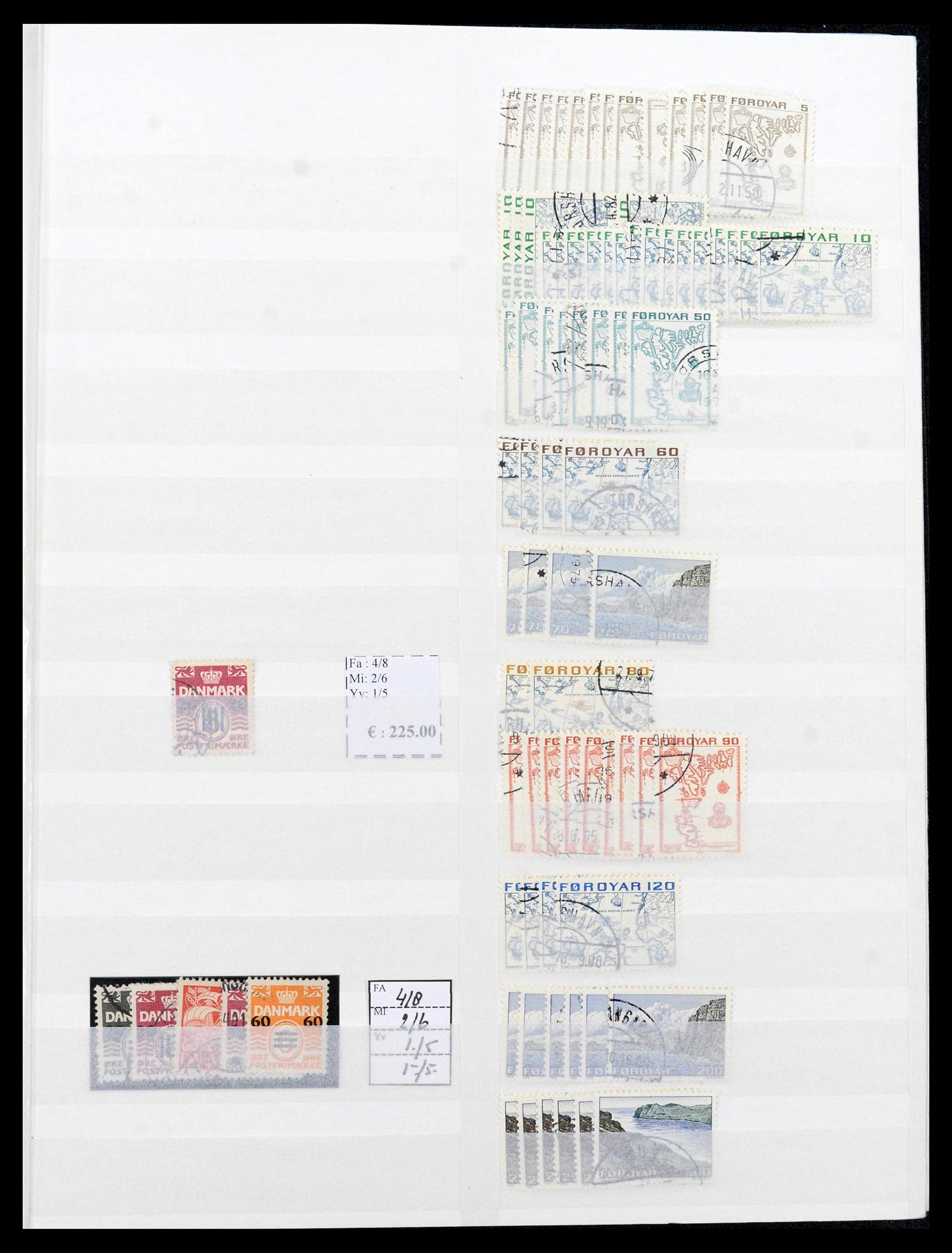 39598 0001 - Postzegelverzameling 39598 Faeroer 1940-2015.