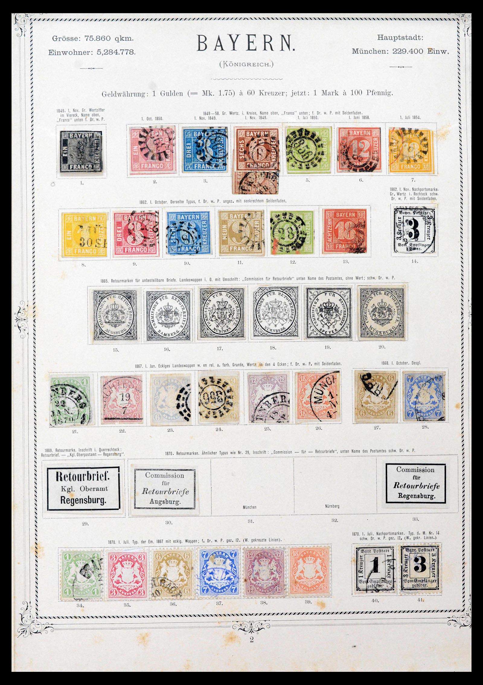 39600 0002 - Postzegelverzameling 39600 Duitse Staten supercollectie 1849-1920.