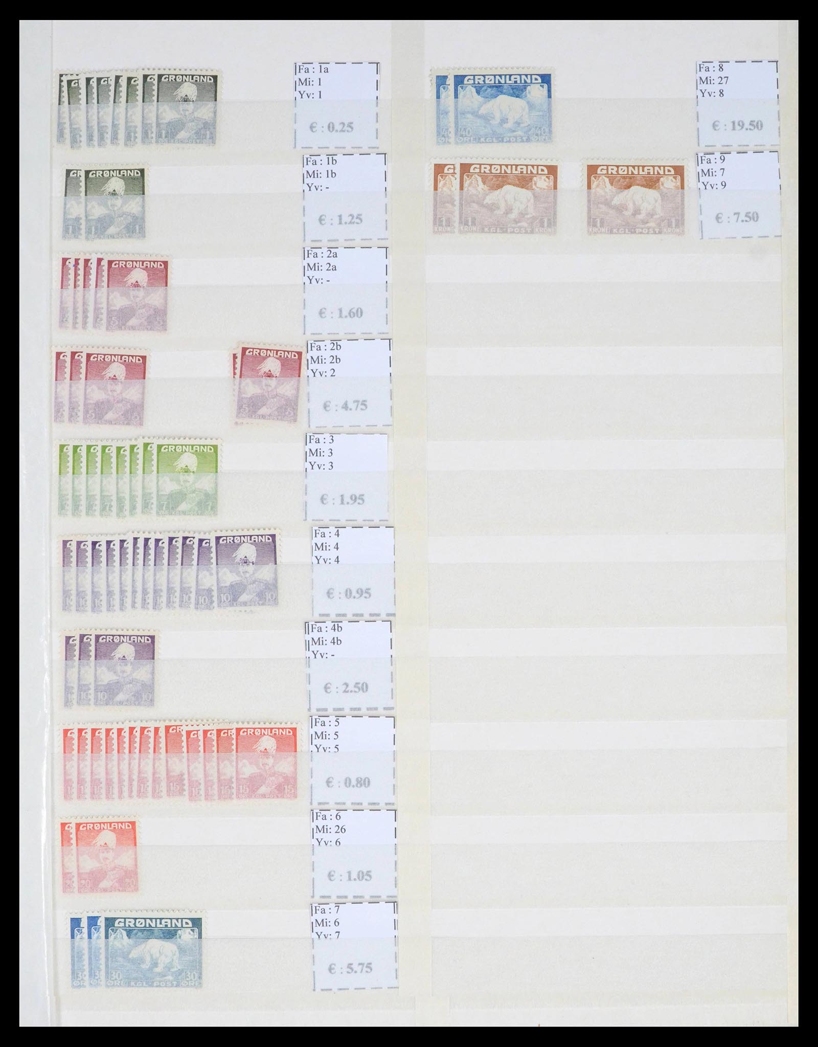 39601 0001 - Stamp collection 39601 Greenland 1938-2019.