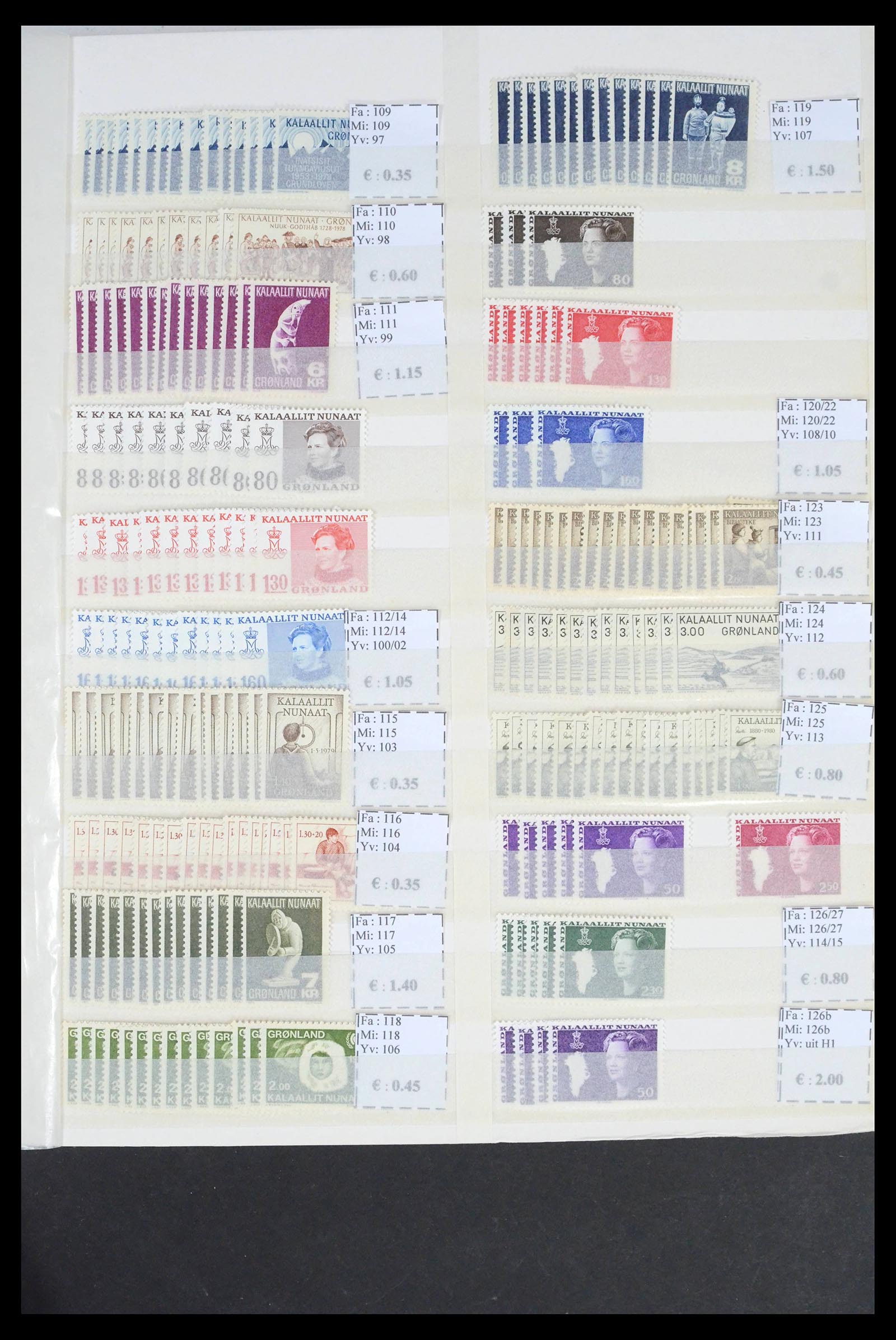 39601 0007 - Stamp collection 39601 Greenland 1938-2019.