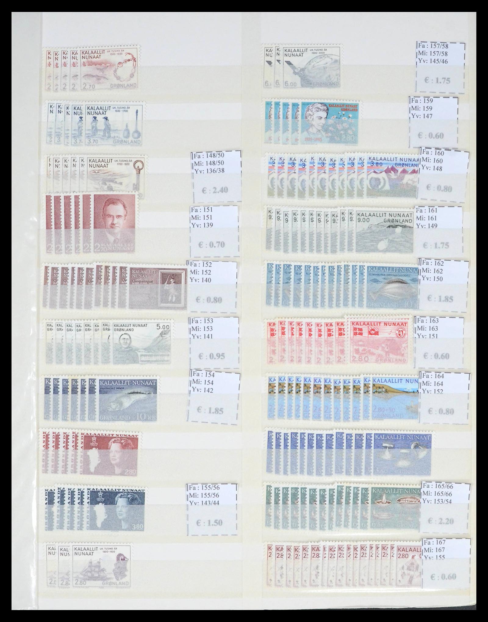 39601 0009 - Stamp collection 39601 Greenland 1938-2019.
