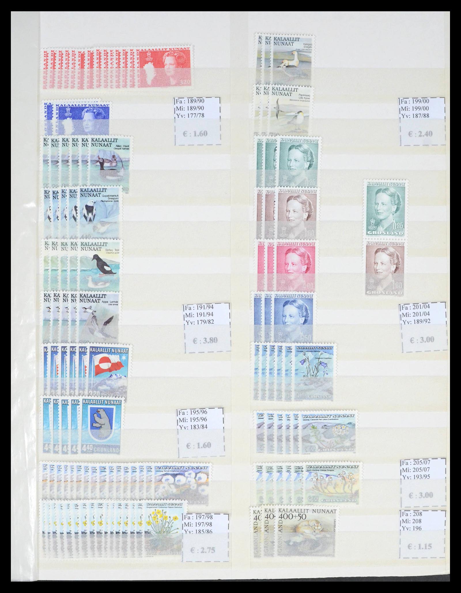 39601 0011 - Stamp collection 39601 Greenland 1938-2019.