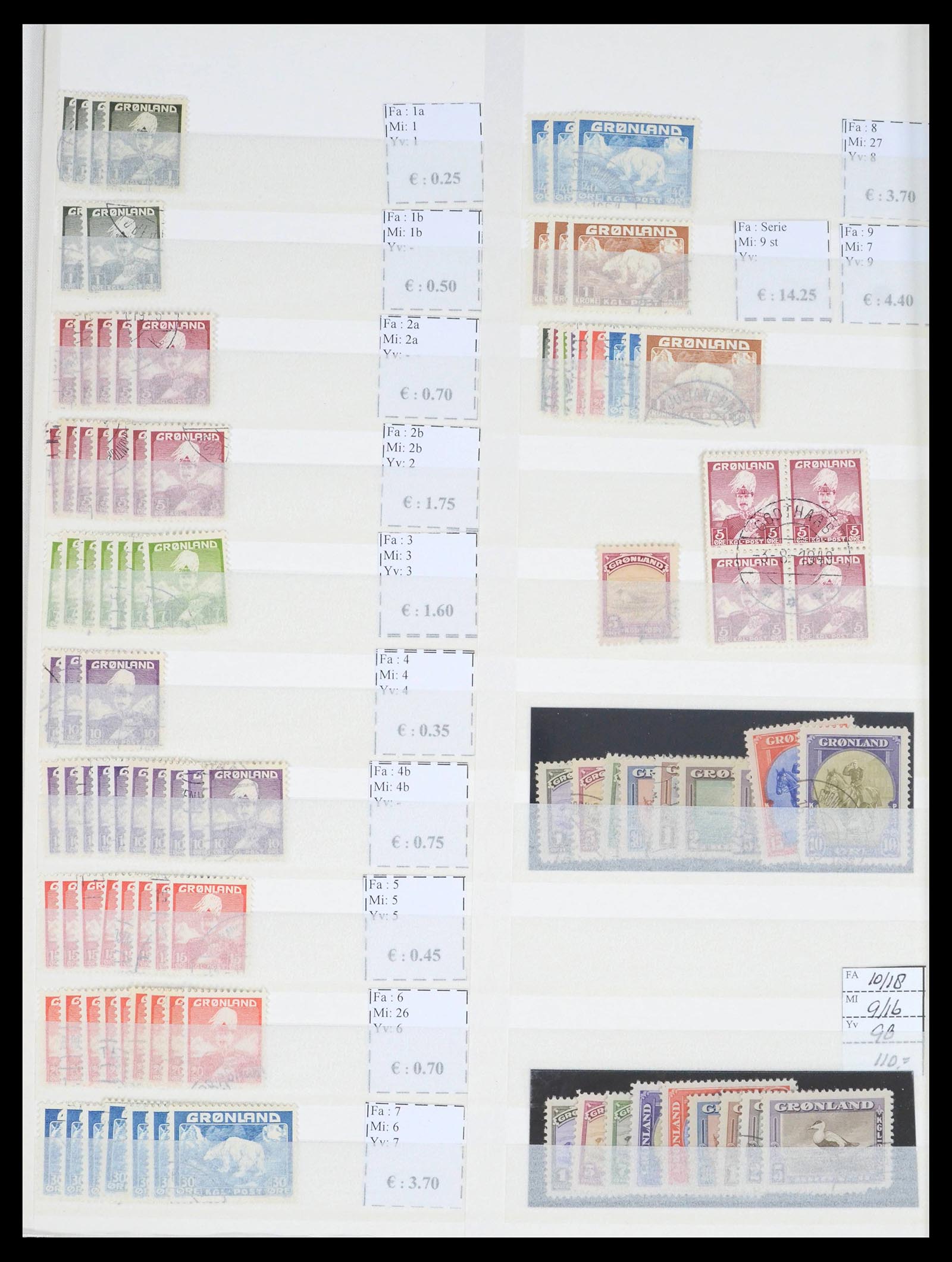 39602 0002 - Stamp collection 39602 Greenland 1905-2022!