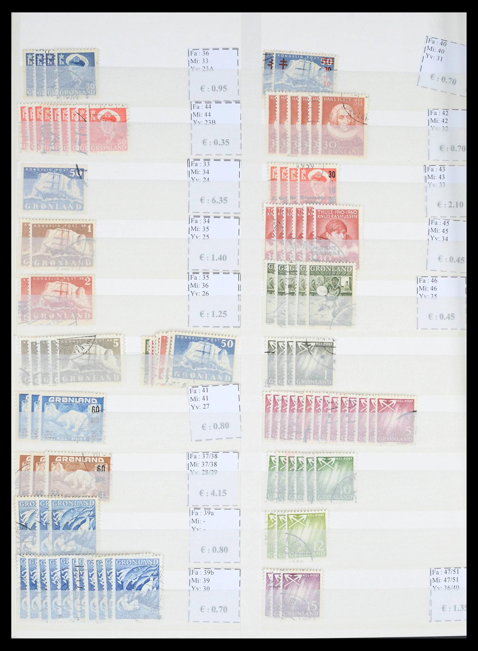 39602 0004 - Stamp collection 39602 Greenland 1905-2022!