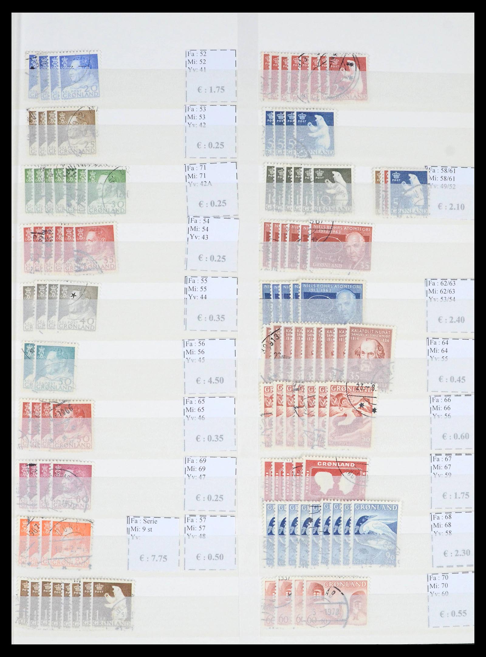 39602 0005 - Stamp collection 39602 Greenland 1905-2022!