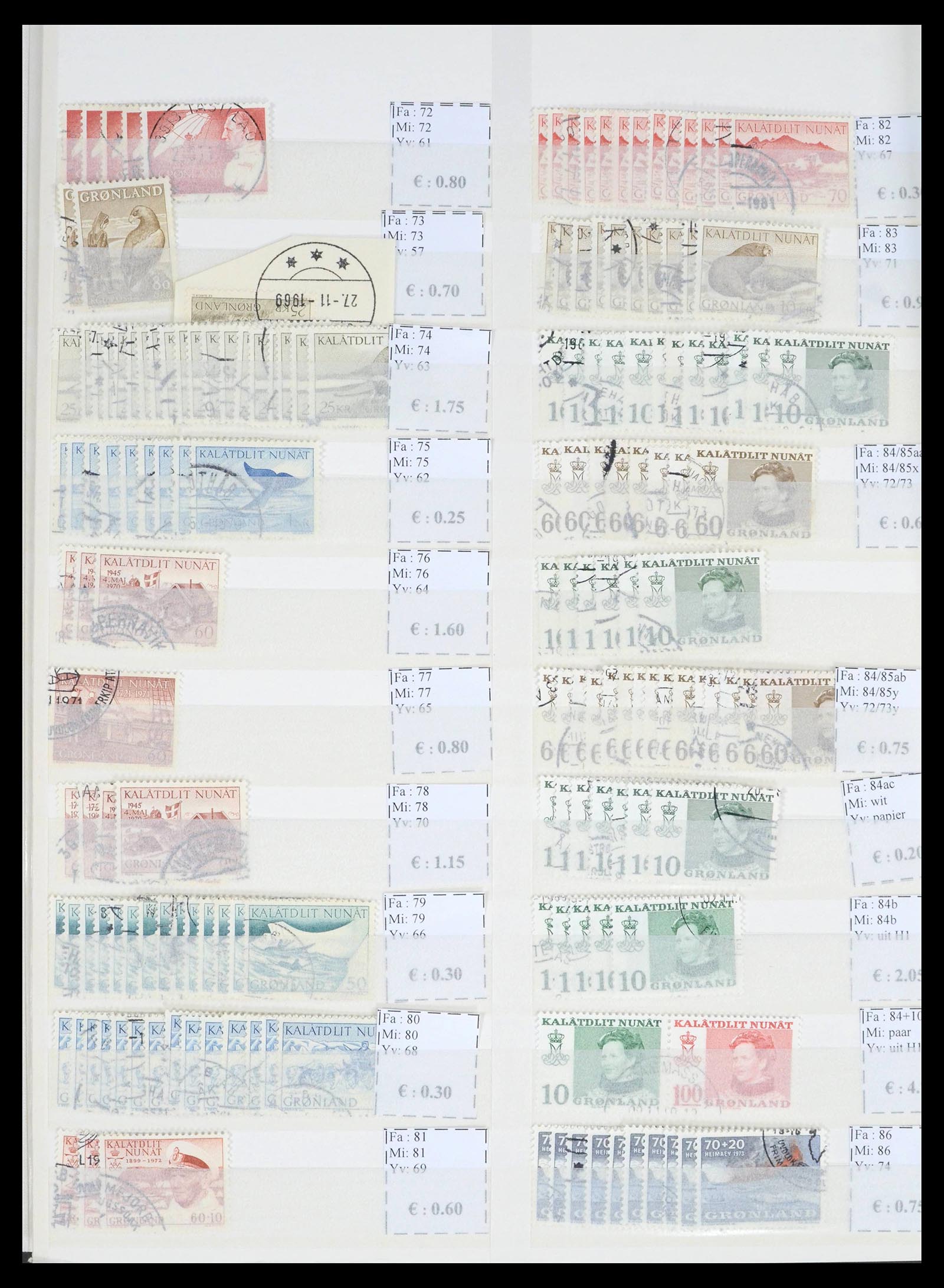 39602 0006 - Stamp collection 39602 Greenland 1905-2022!