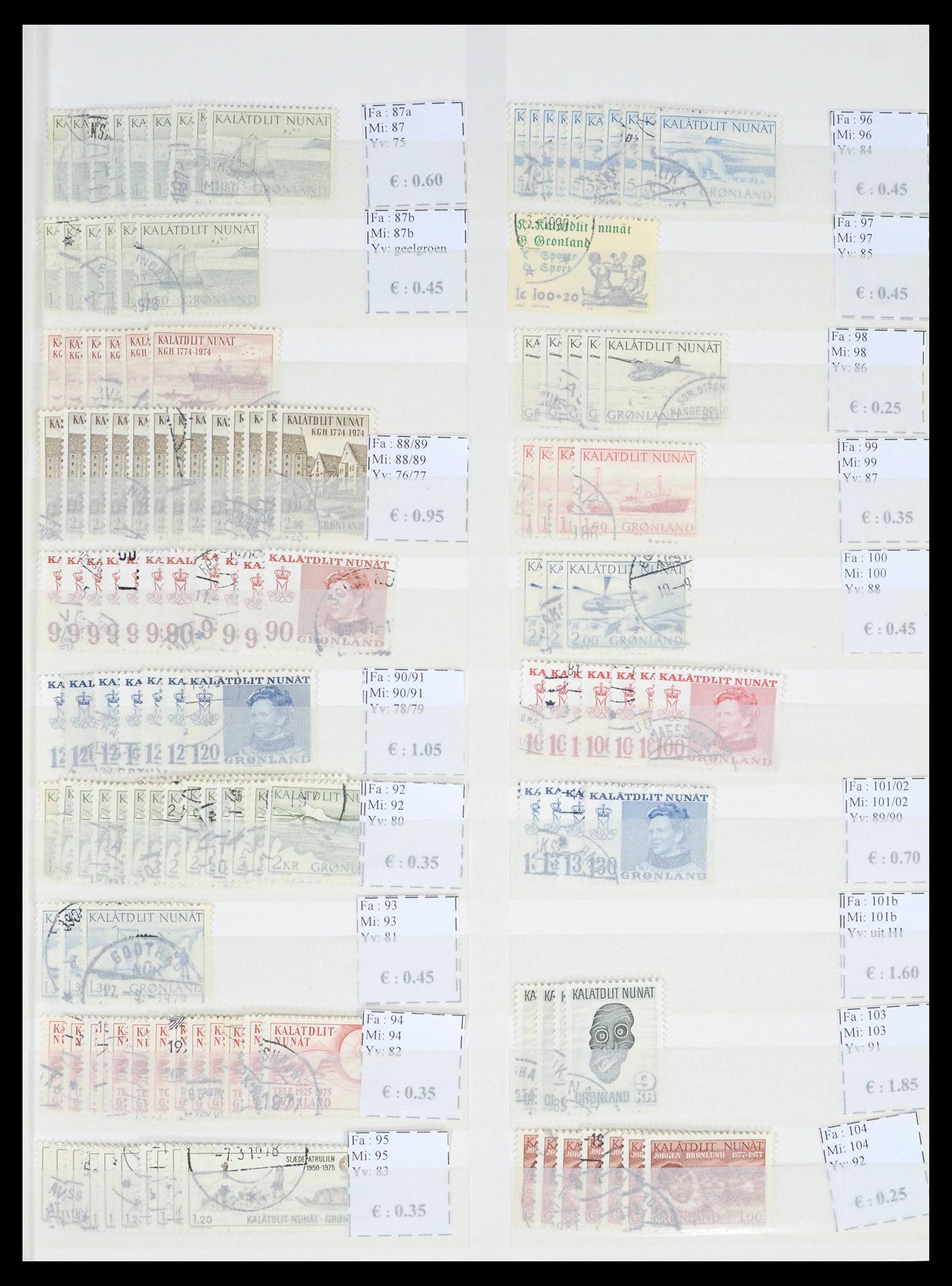 39602 0007 - Stamp collection 39602 Greenland 1905-2022!
