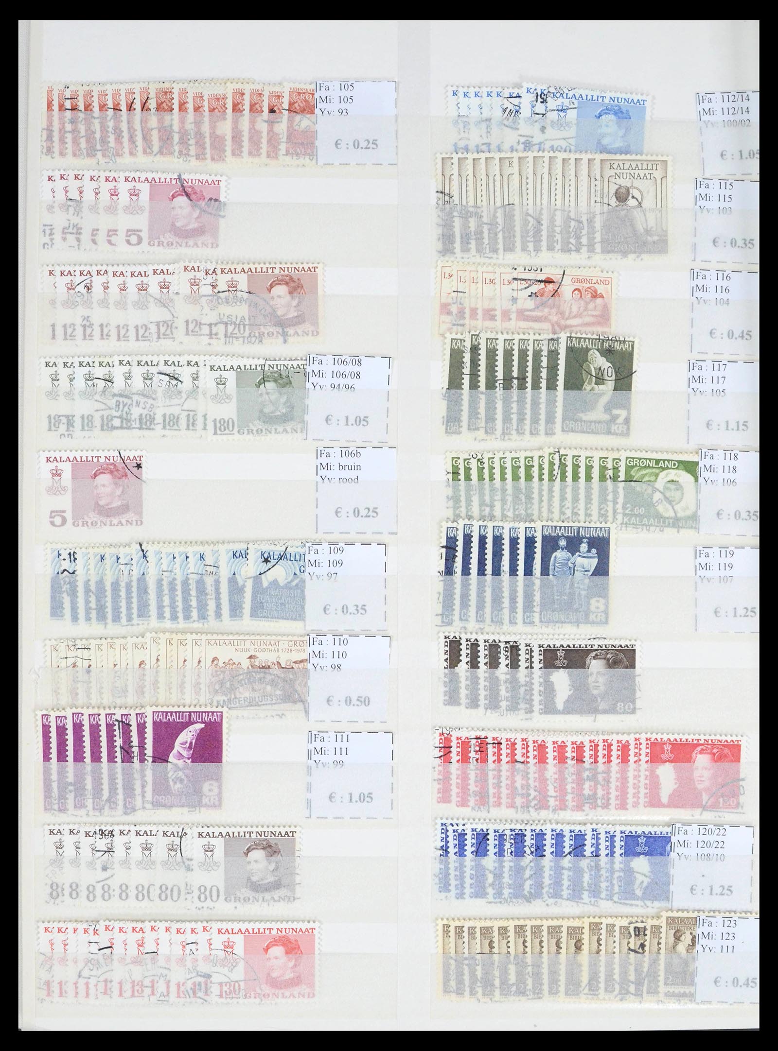 39602 0008 - Stamp collection 39602 Greenland 1905-2022!
