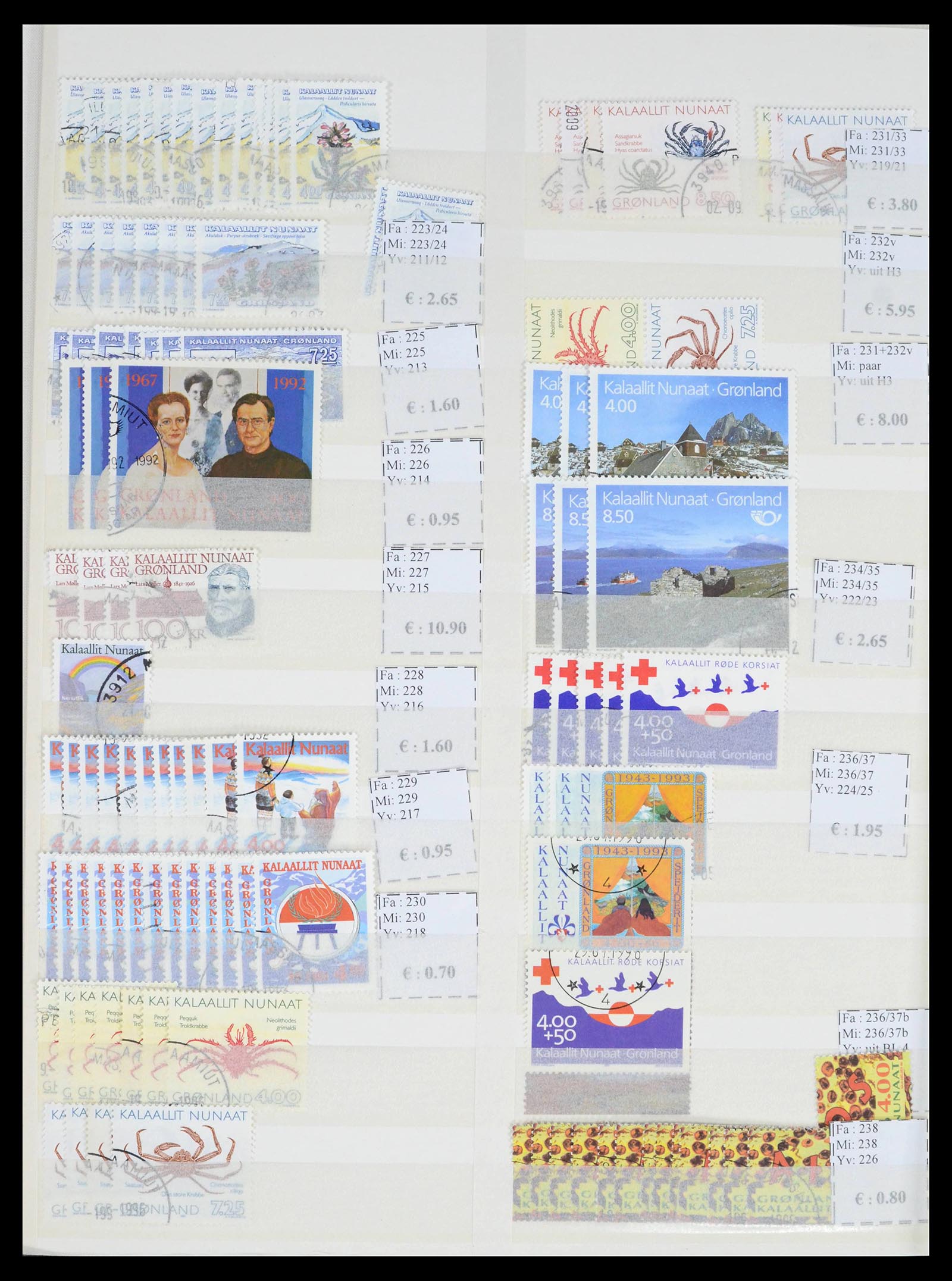 39602 0014 - Stamp collection 39602 Greenland 1905-2022!
