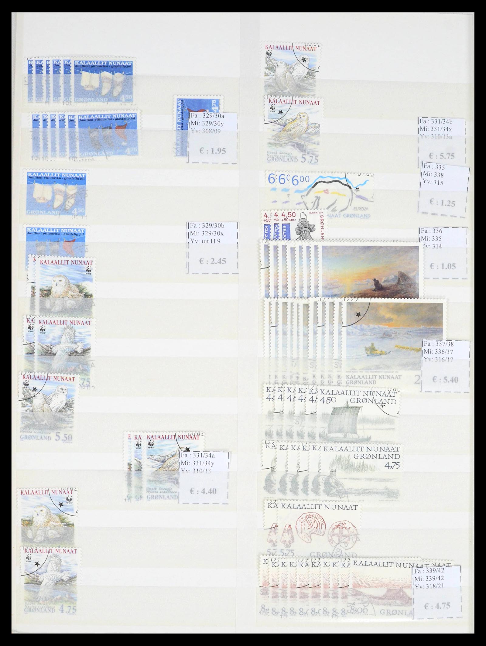 39602 0020 - Stamp collection 39602 Greenland 1905-2022!