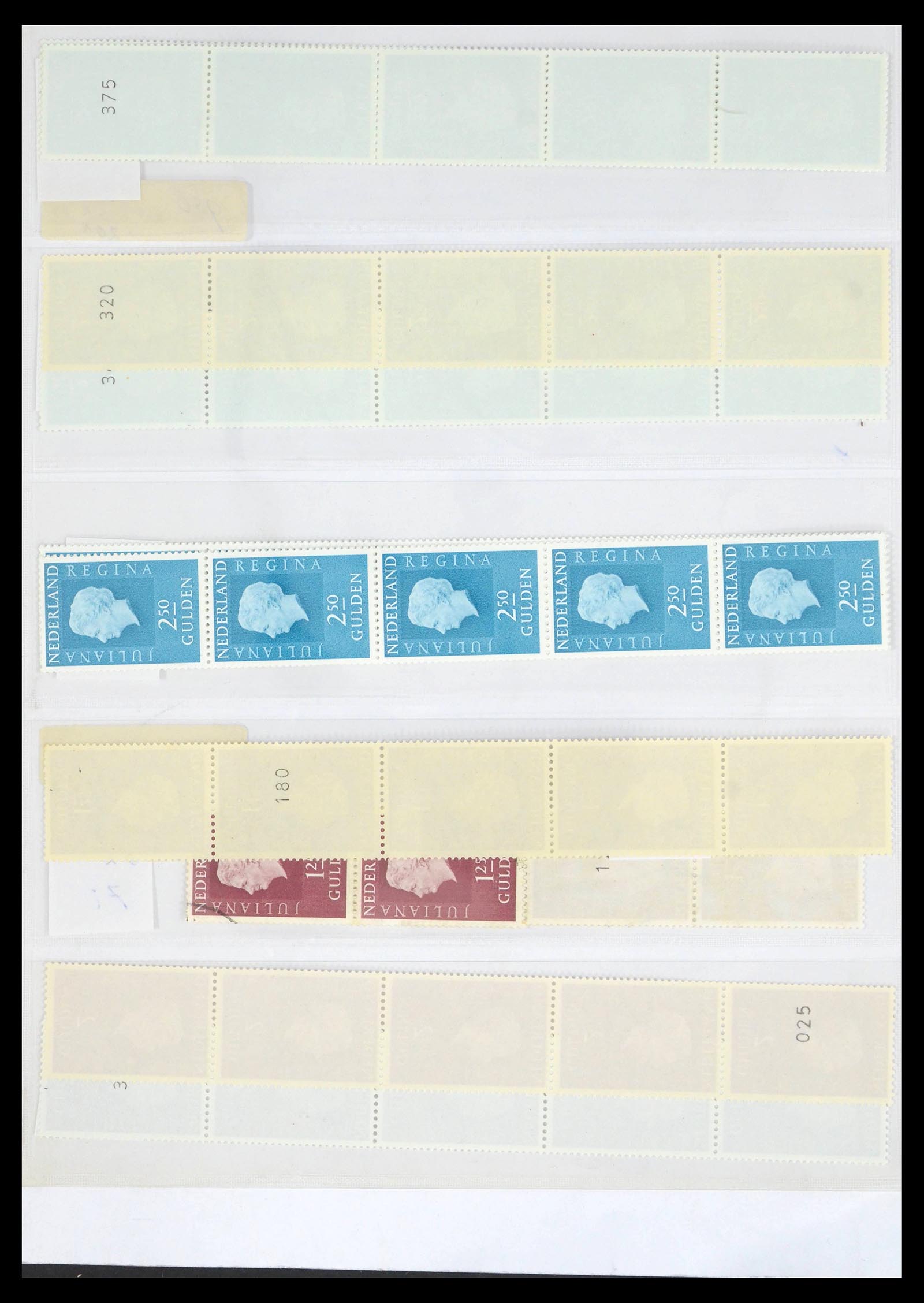 39603 0007 - Postzegelverzameling 39603 Nederland rolzegels 1945-2010.