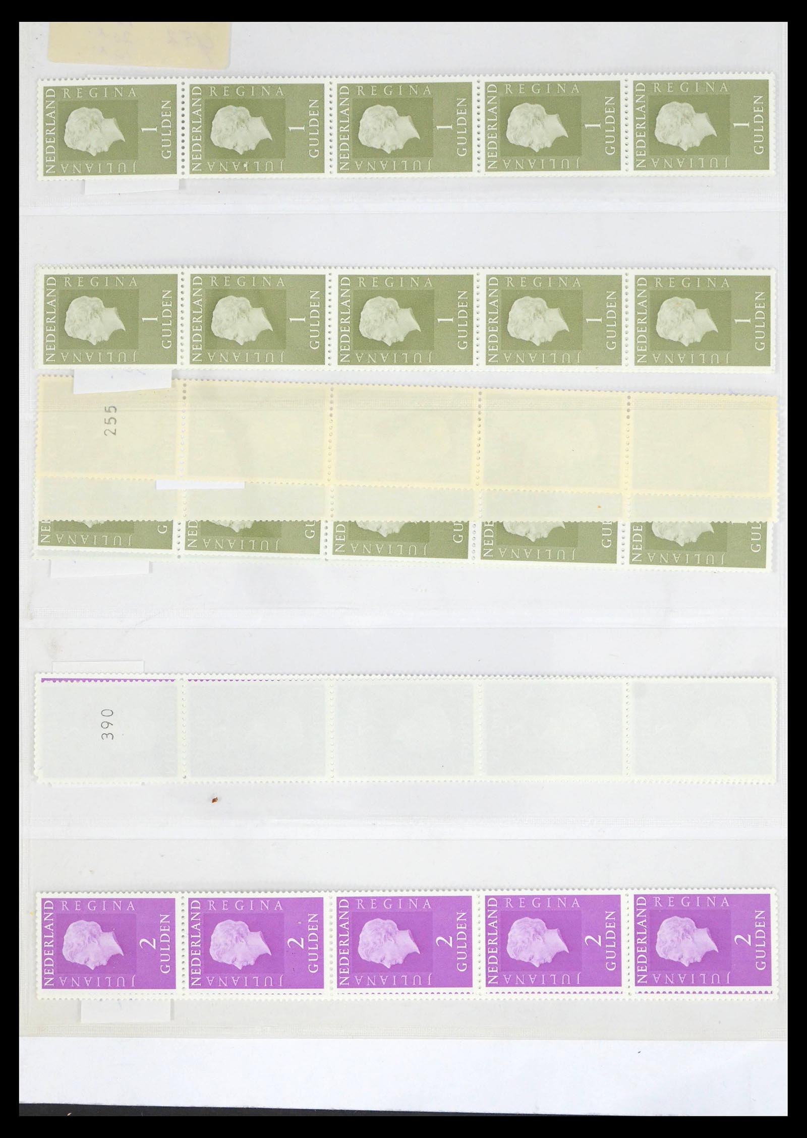 39603 0009 - Postzegelverzameling 39603 Nederland rolzegels 1945-2010.