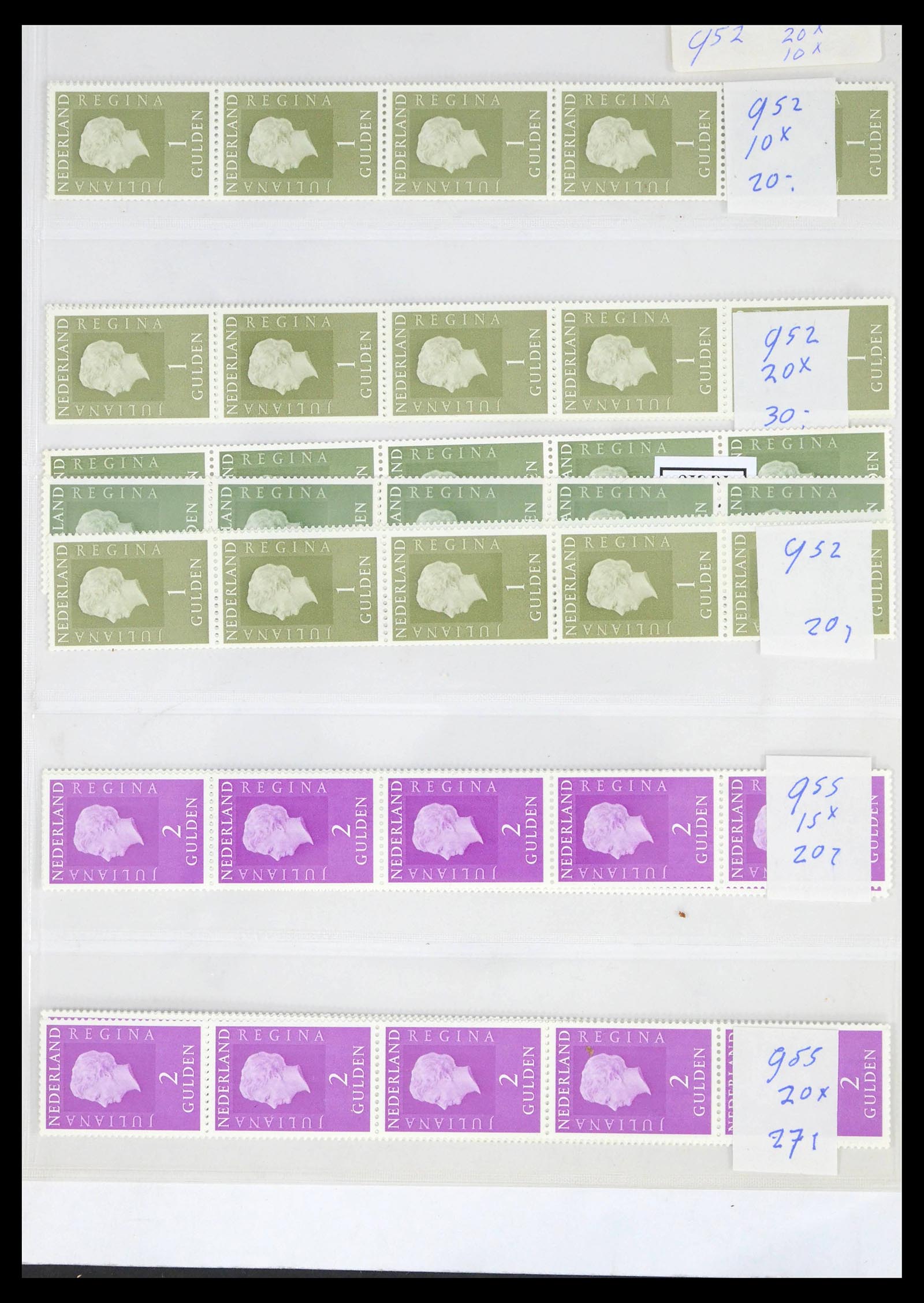 39603 0010 - Postzegelverzameling 39603 Nederland rolzegels 1945-2010.