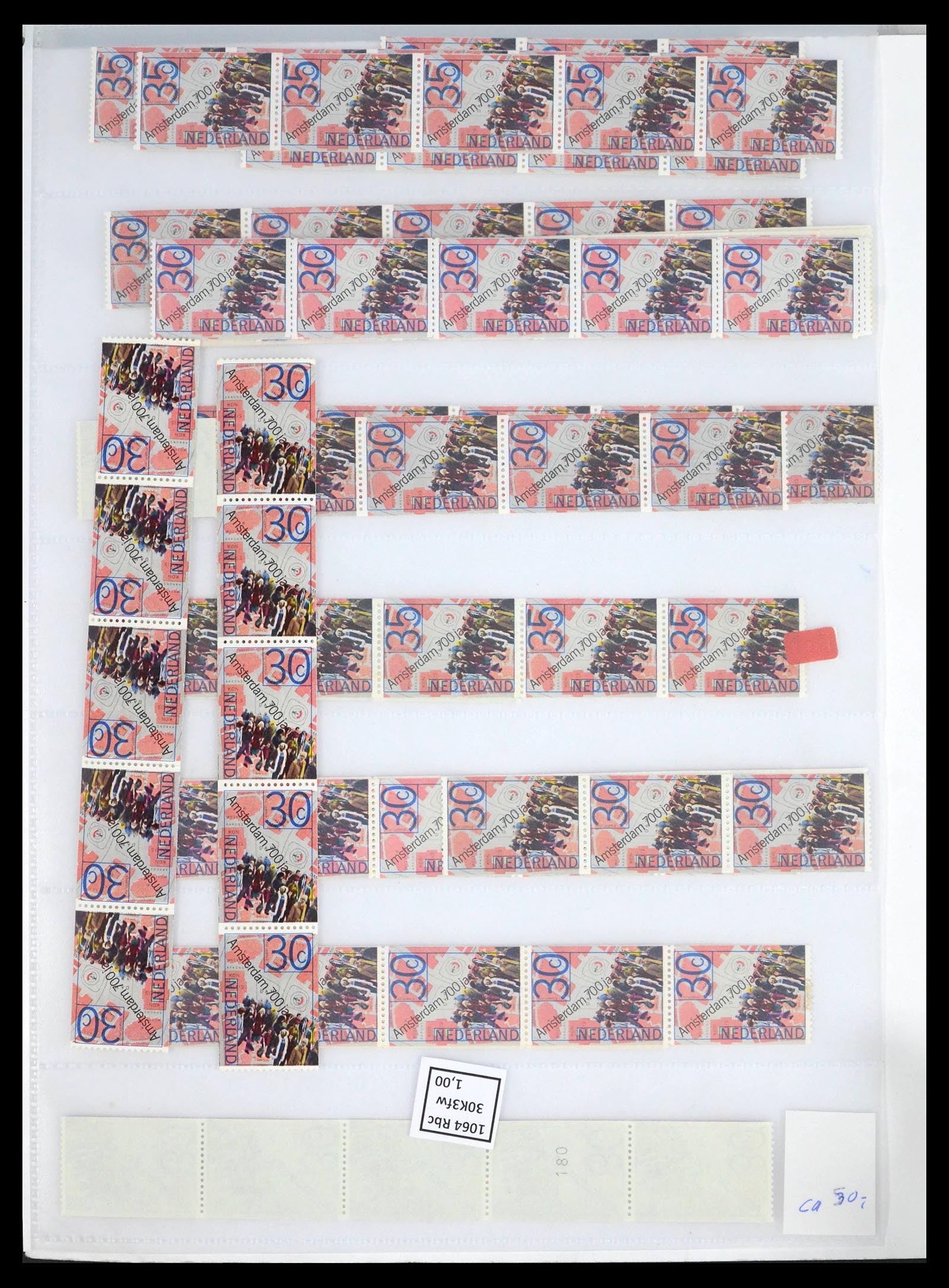 39603 0018 - Postzegelverzameling 39603 Nederland rolzegels 1945-2010.