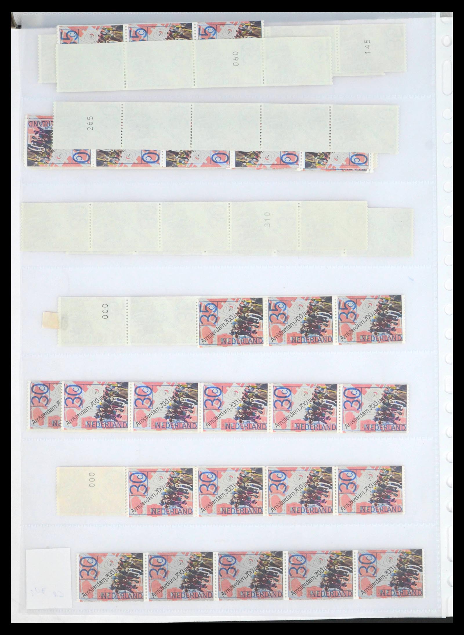 39603 0019 - Postzegelverzameling 39603 Nederland rolzegels 1945-2010.