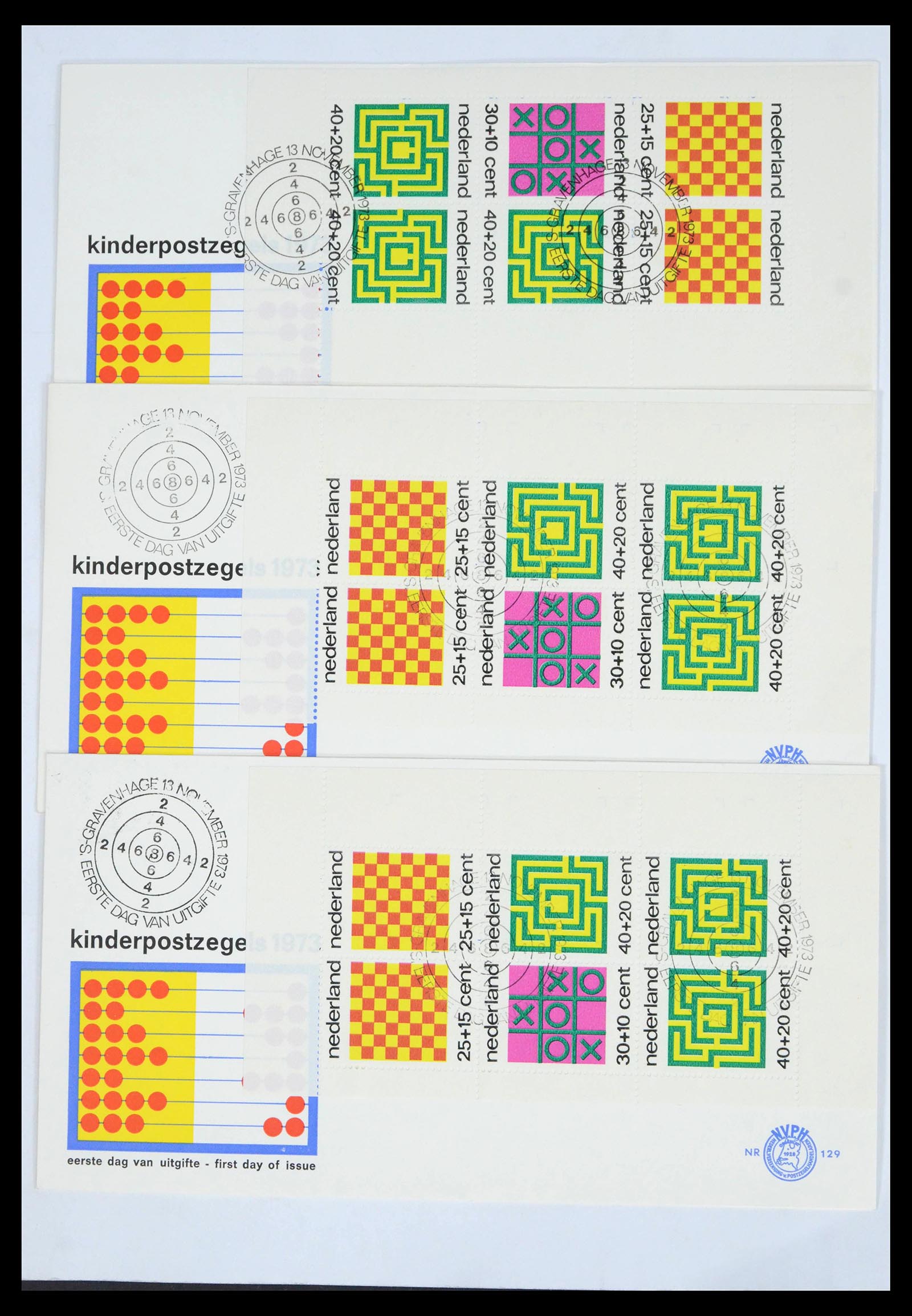 39617 0003 - Postzegelverzameling 39617 Nederland FDC's 1962-1983.