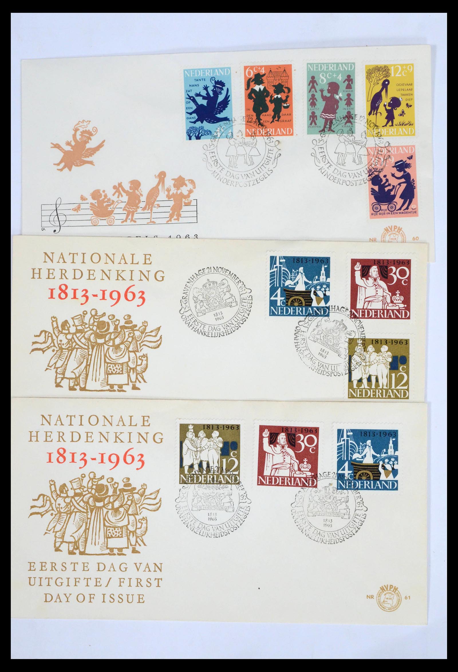 39617 0015 - Postzegelverzameling 39617 Nederland FDC's 1962-1983.