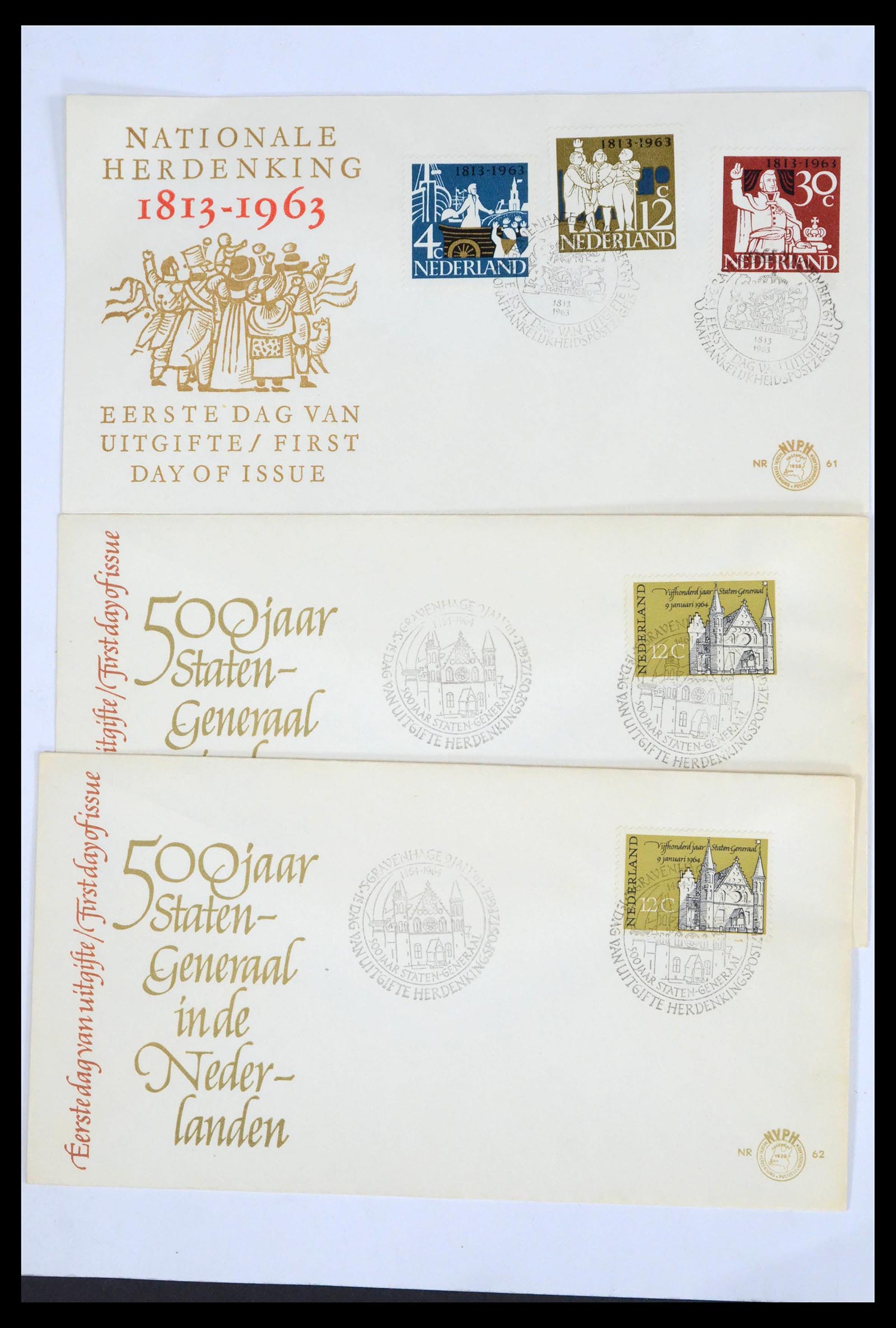 39617 0016 - Postzegelverzameling 39617 Nederland FDC's 1962-1983.