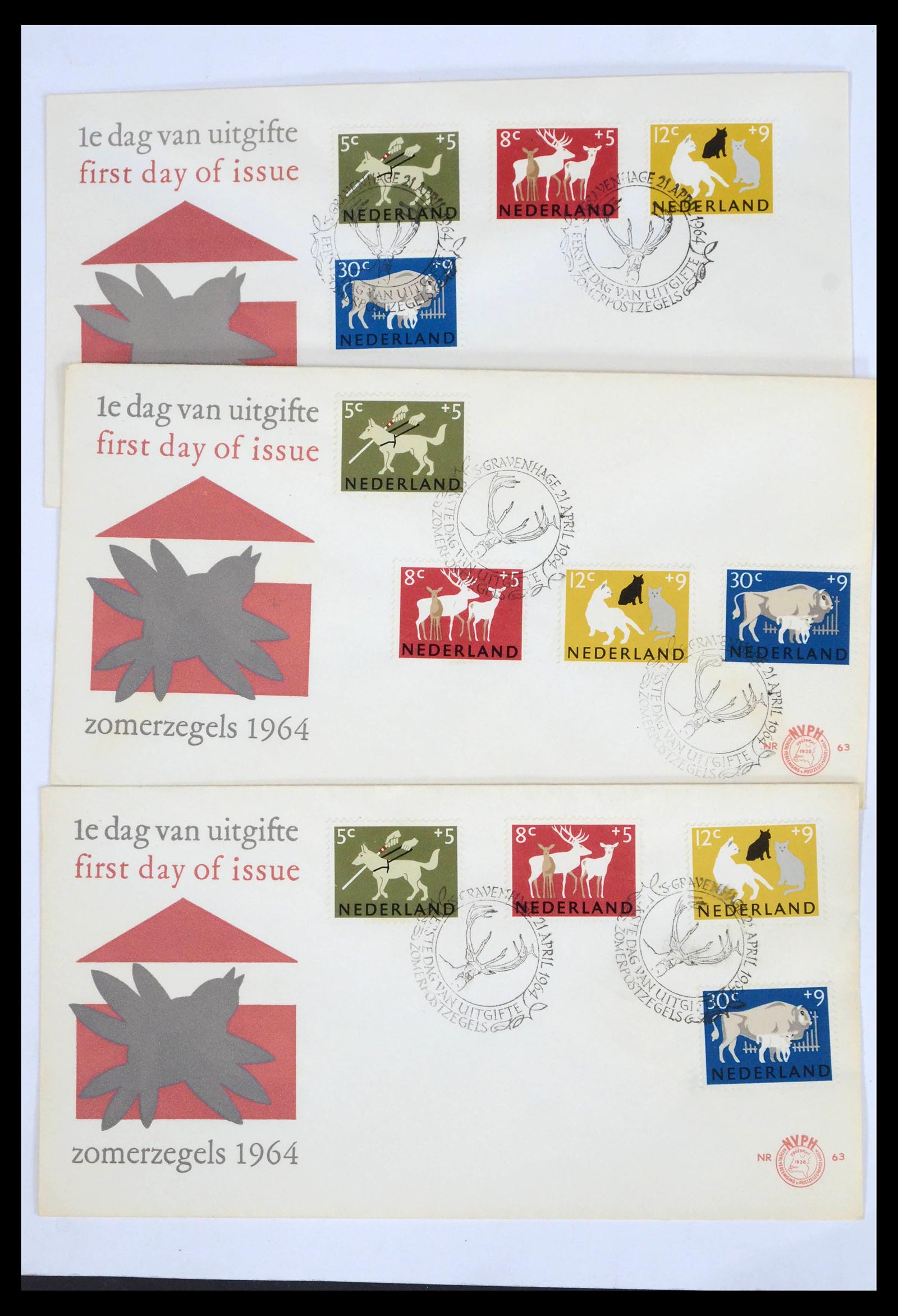 39617 0019 - Postzegelverzameling 39617 Nederland FDC's 1962-1983.