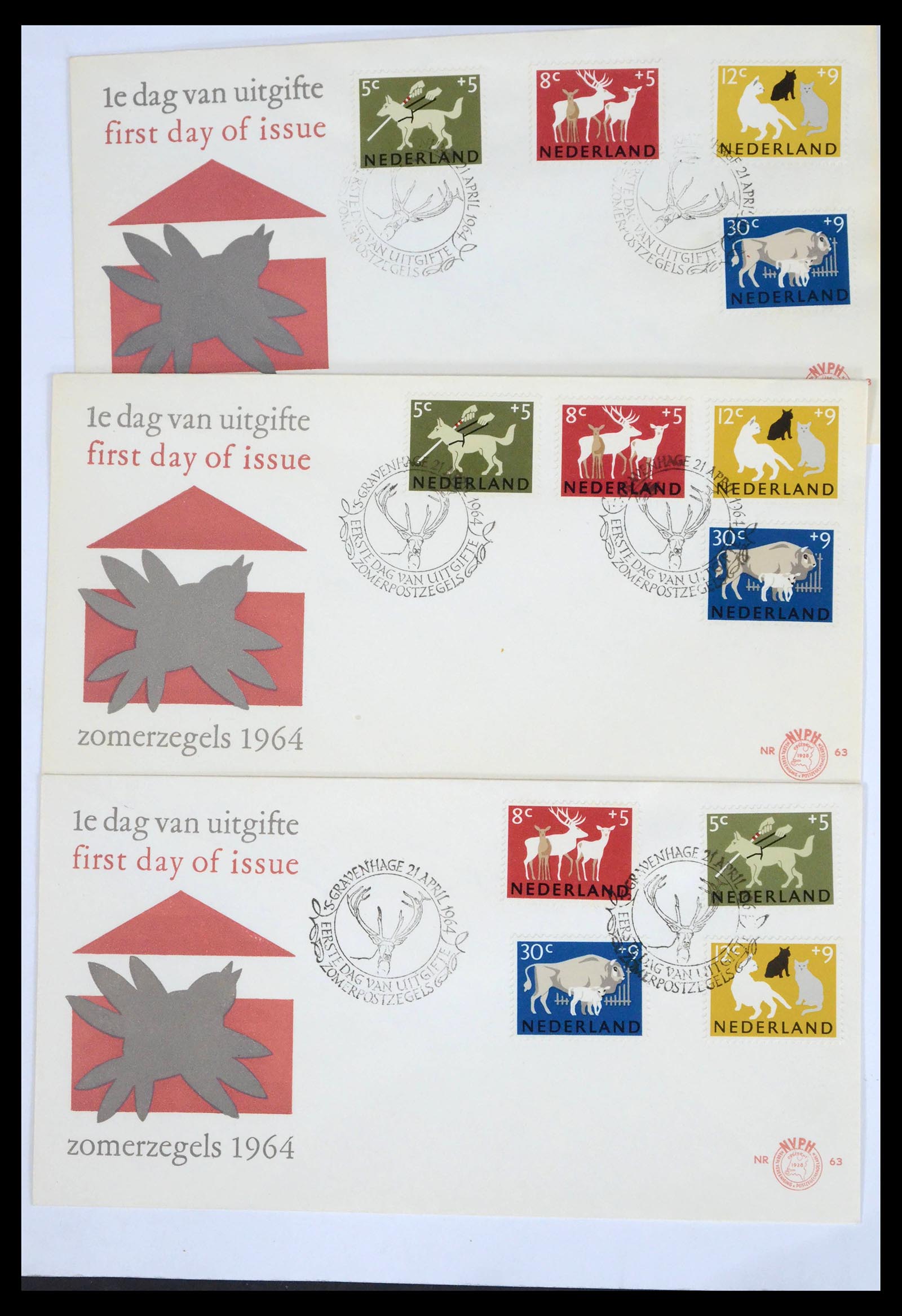 39617 0020 - Postzegelverzameling 39617 Nederland FDC's 1962-1983.