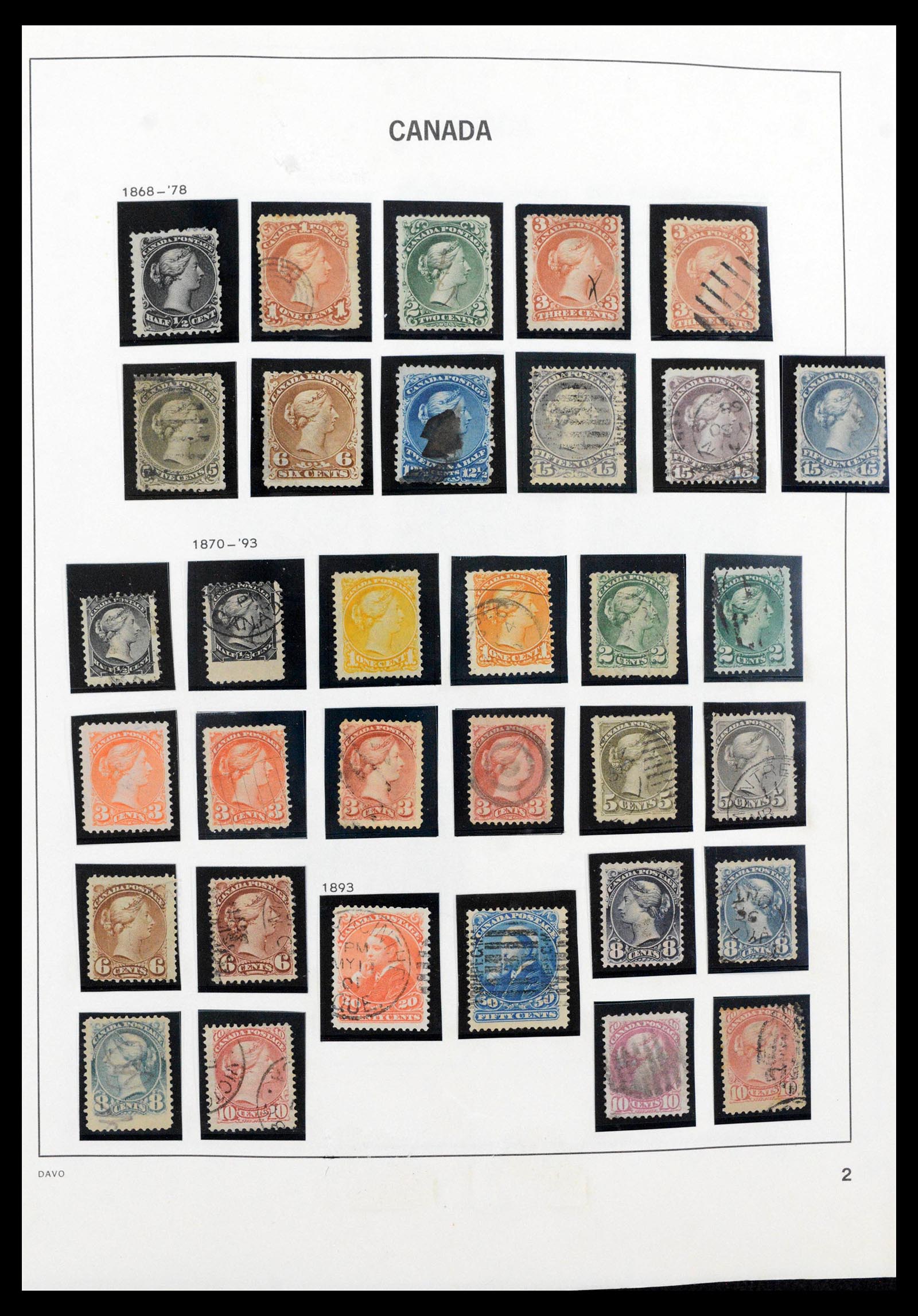 39618 0002 - Postzegelverzameling 39618 Canada 1859-2006.