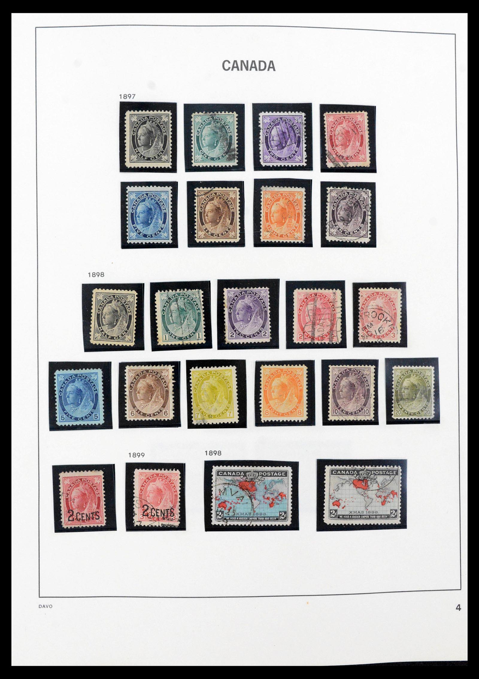 39618 0004 - Postzegelverzameling 39618 Canada 1859-2006.
