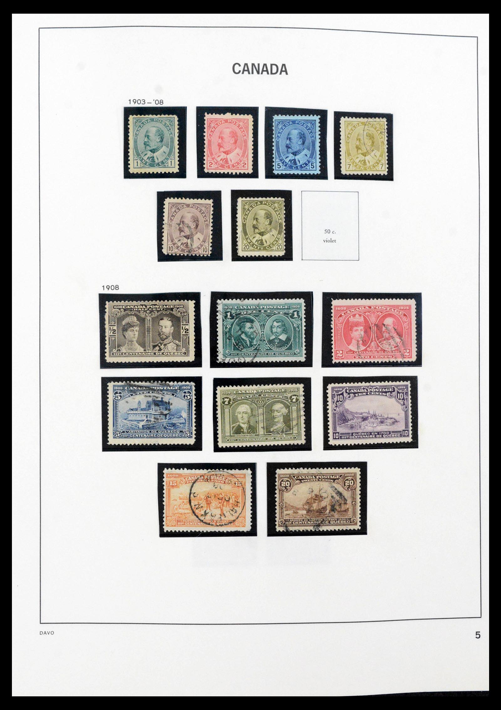 39618 0005 - Postzegelverzameling 39618 Canada 1859-2006.