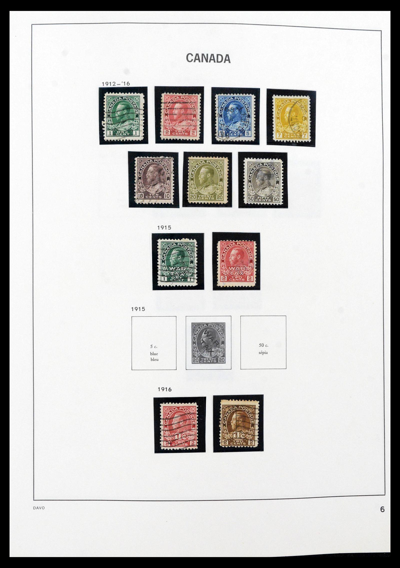 39618 0006 - Postzegelverzameling 39618 Canada 1859-2006.