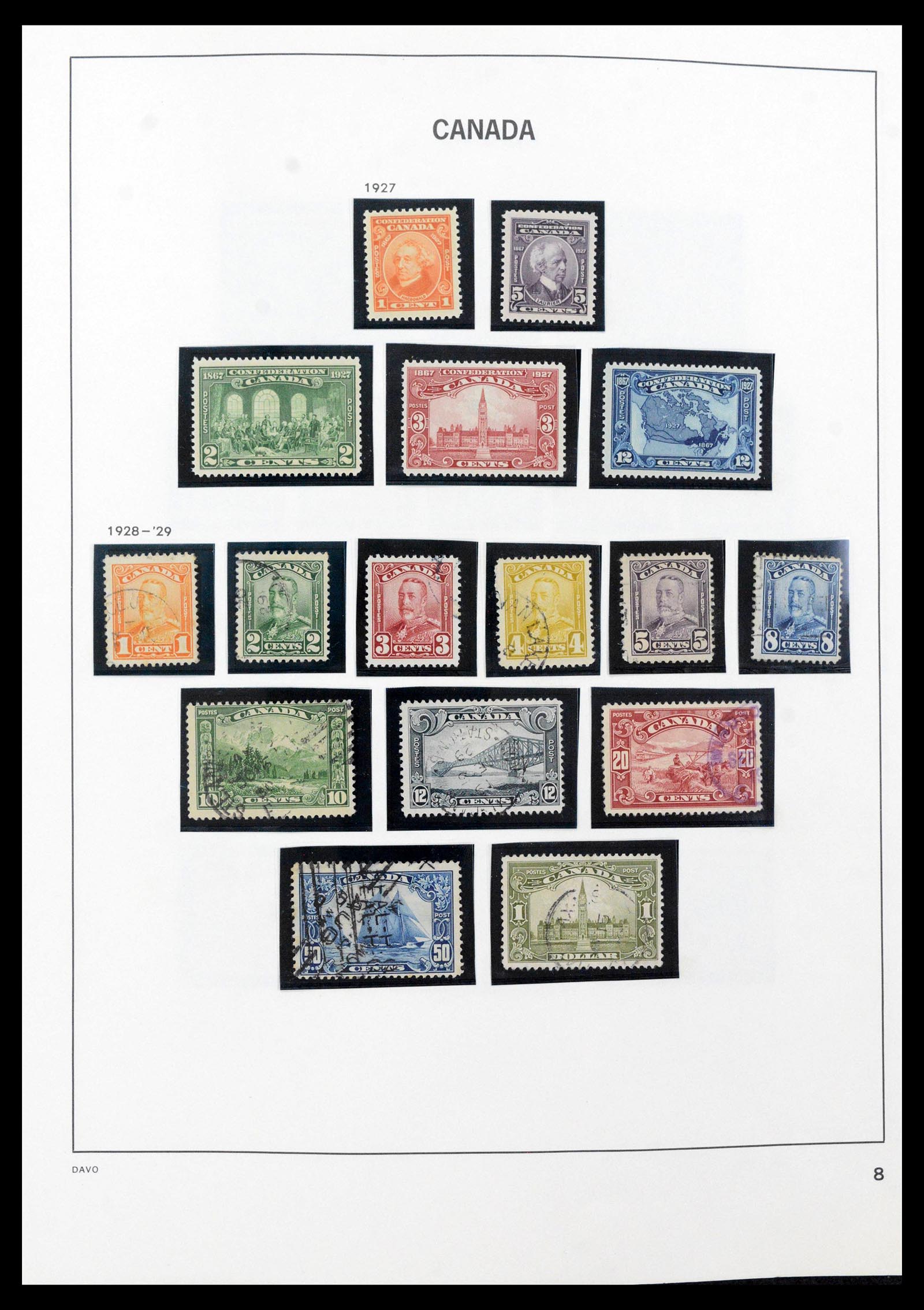 39618 0010 - Postzegelverzameling 39618 Canada 1859-2006.