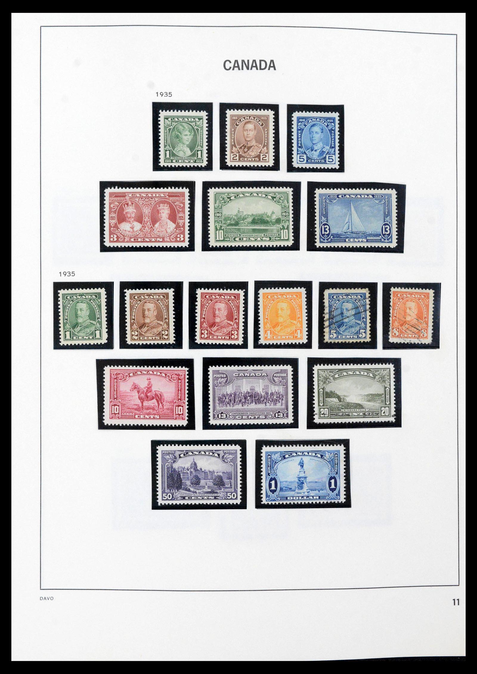 39618 0014 - Postzegelverzameling 39618 Canada 1859-2006.