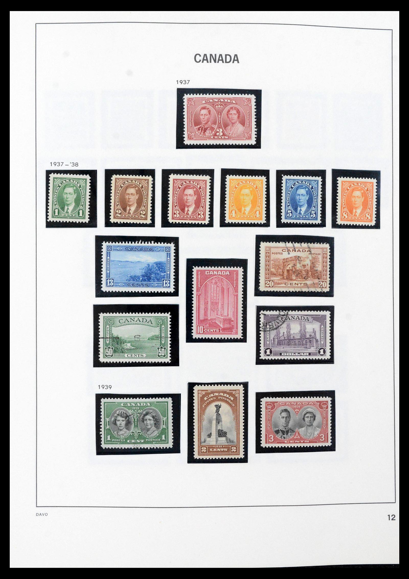 39618 0015 - Postzegelverzameling 39618 Canada 1859-2006.